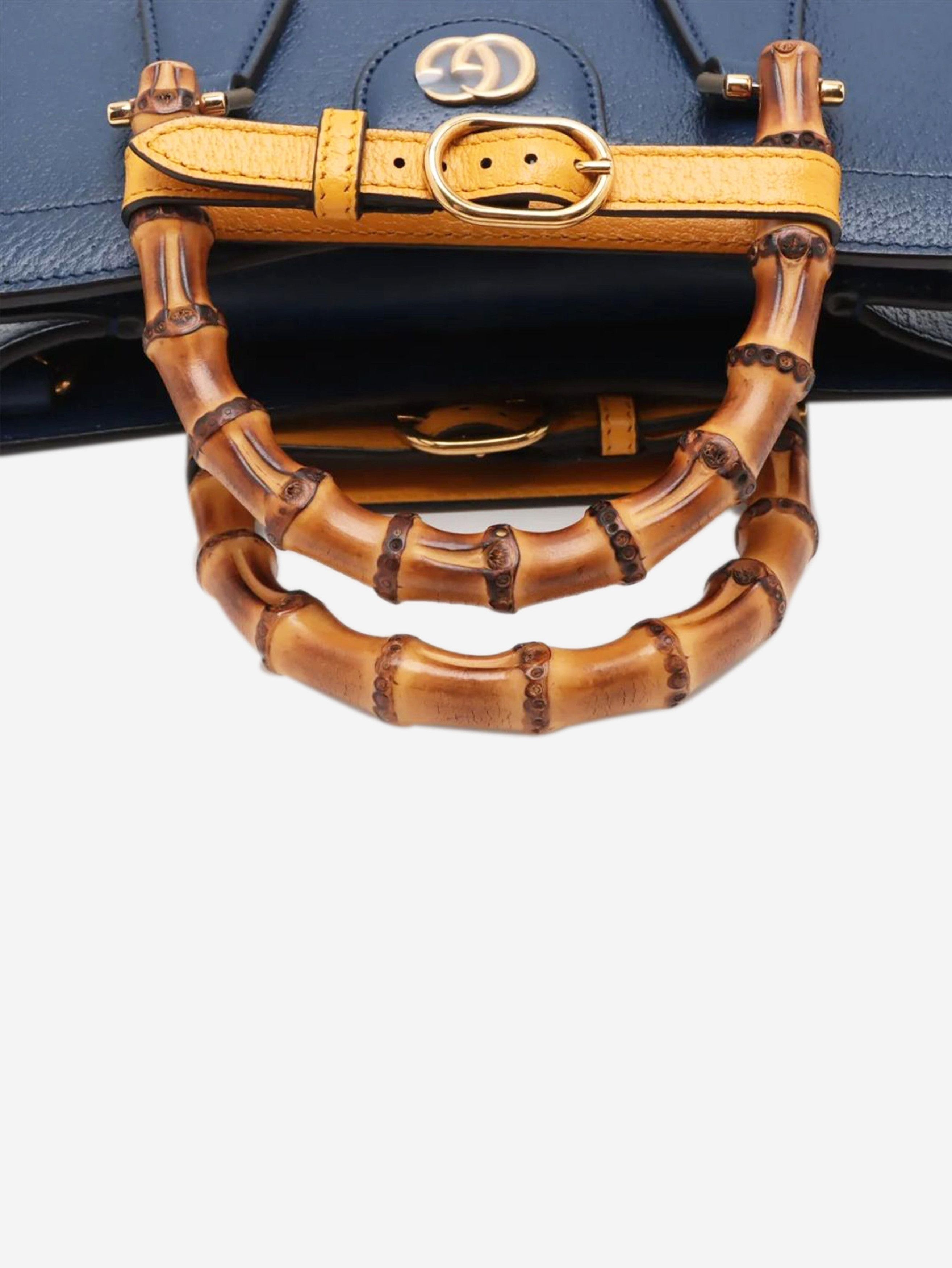 Gucci Blue Diana Bamboo shoulder bag Size ONE SIZE - 14 Thumbnail