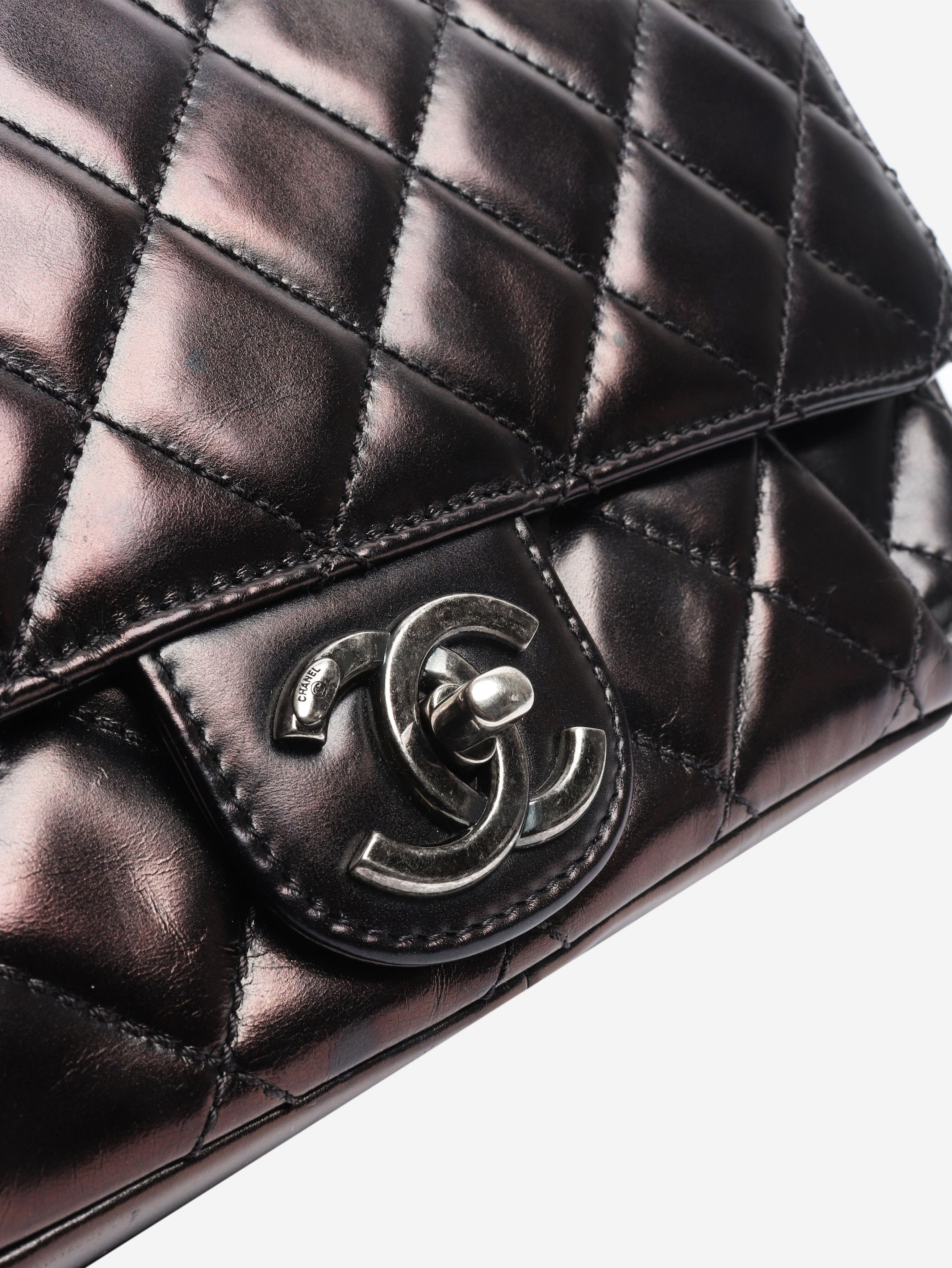 Chanel Black 2015 lambskin quilted flap bag Size ONE SIZE - 5 Thumbnail