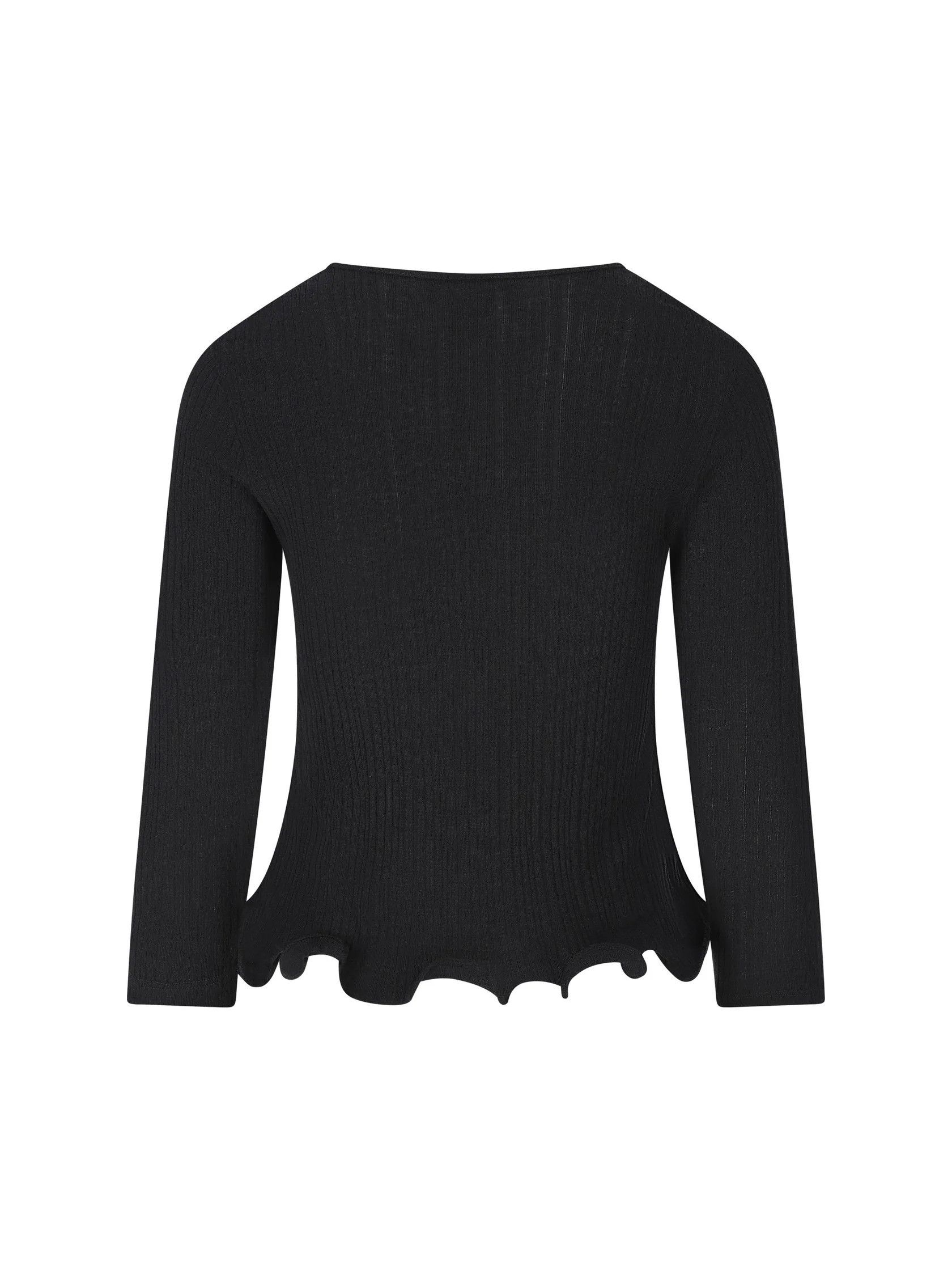 Fendi Fendi V-Neck T-Shirt In Virgin Wool tag size L Women - USA Duties Paid Size L / US 10 / IT 46 - 2 Thumbnail
