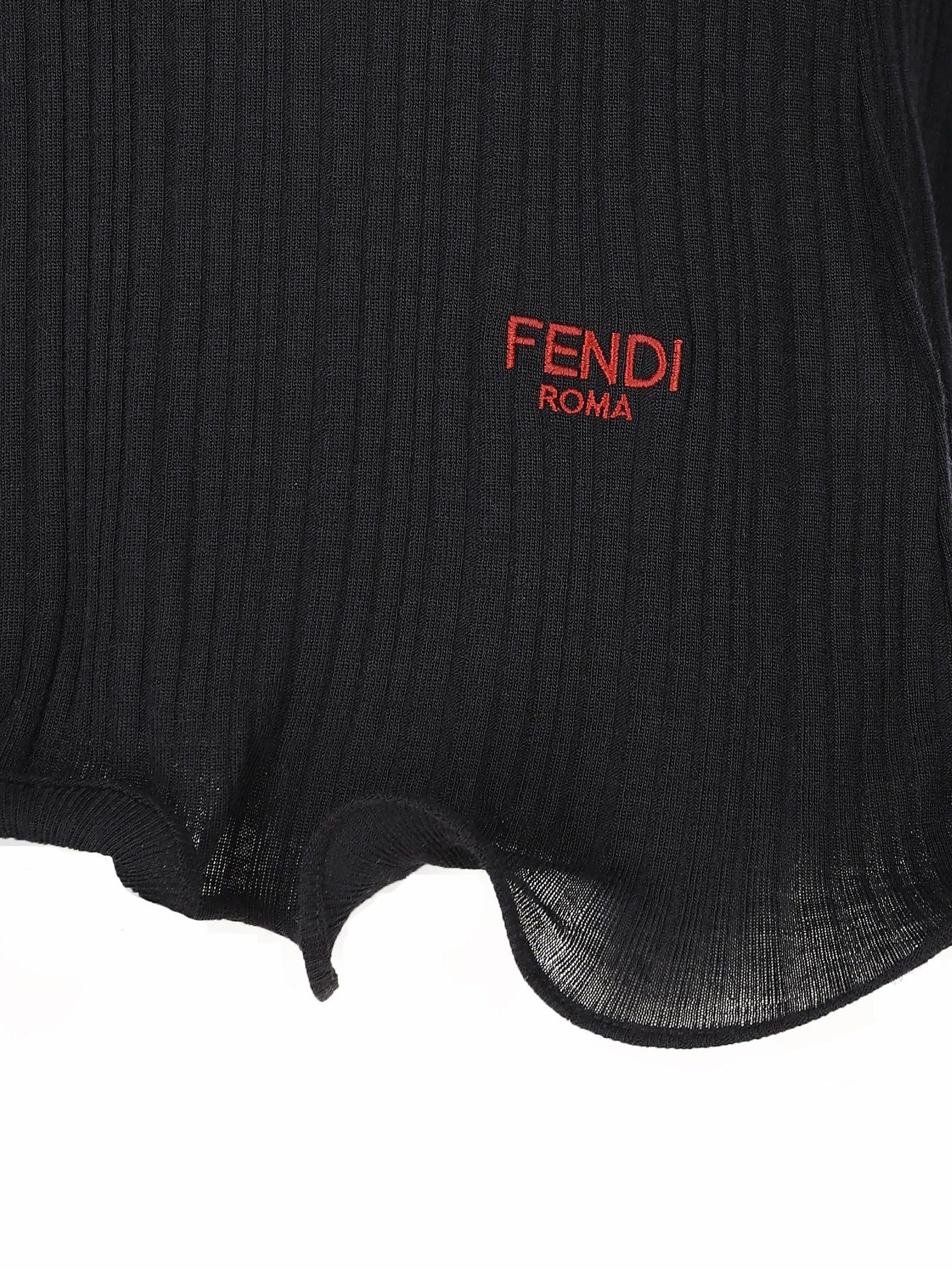 Fendi Fendi V-Neck T-Shirt In Virgin Wool tag size M Women - USA Duties Paid Size M / US 6-8 / IT 42-44 - 3 Thumbnail