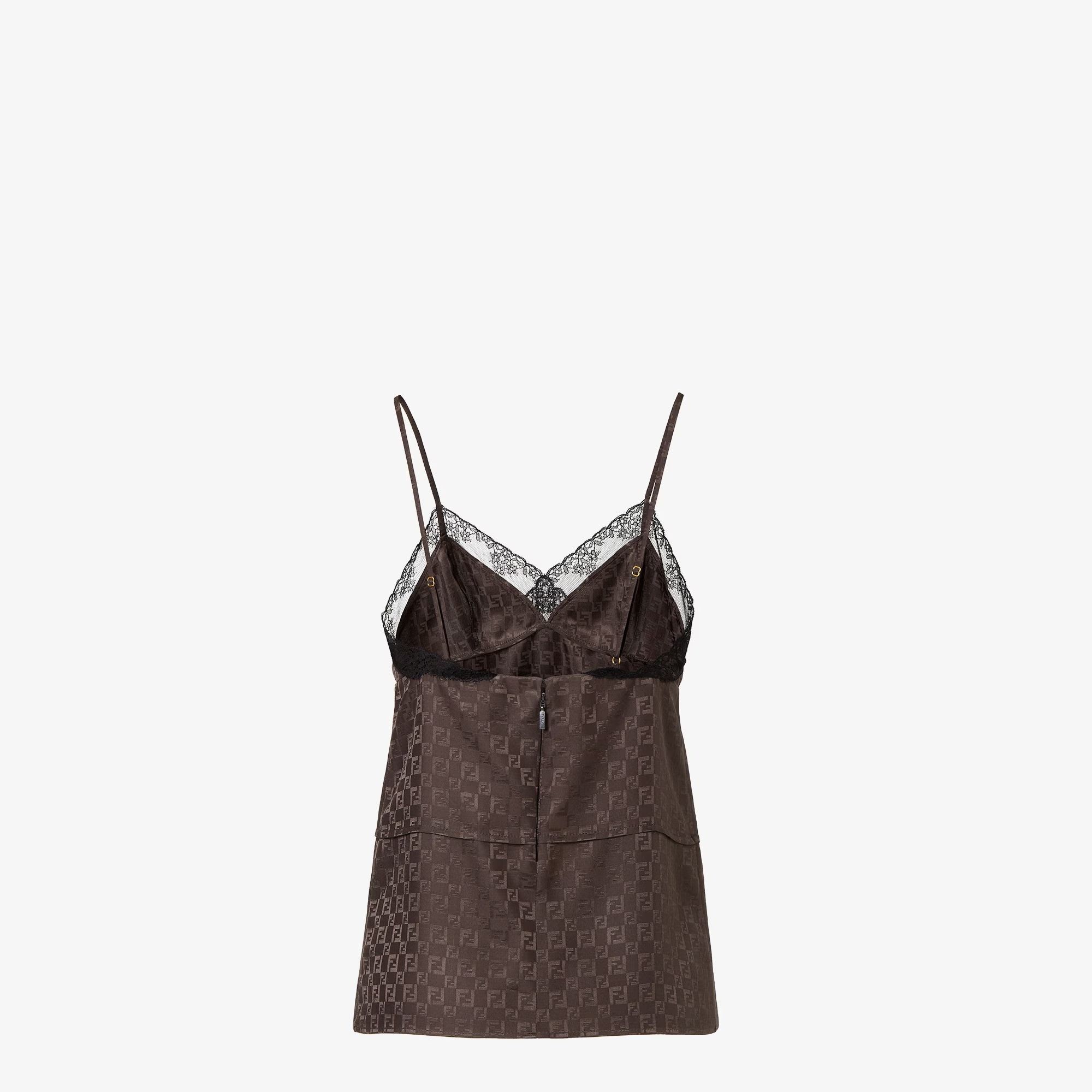 Fendi Fendi Jacquard Ff Silk Top tag size 44 Women - USA Duties Paid Size M / US 6-8 / IT 42-44 - 2 Thumbnail