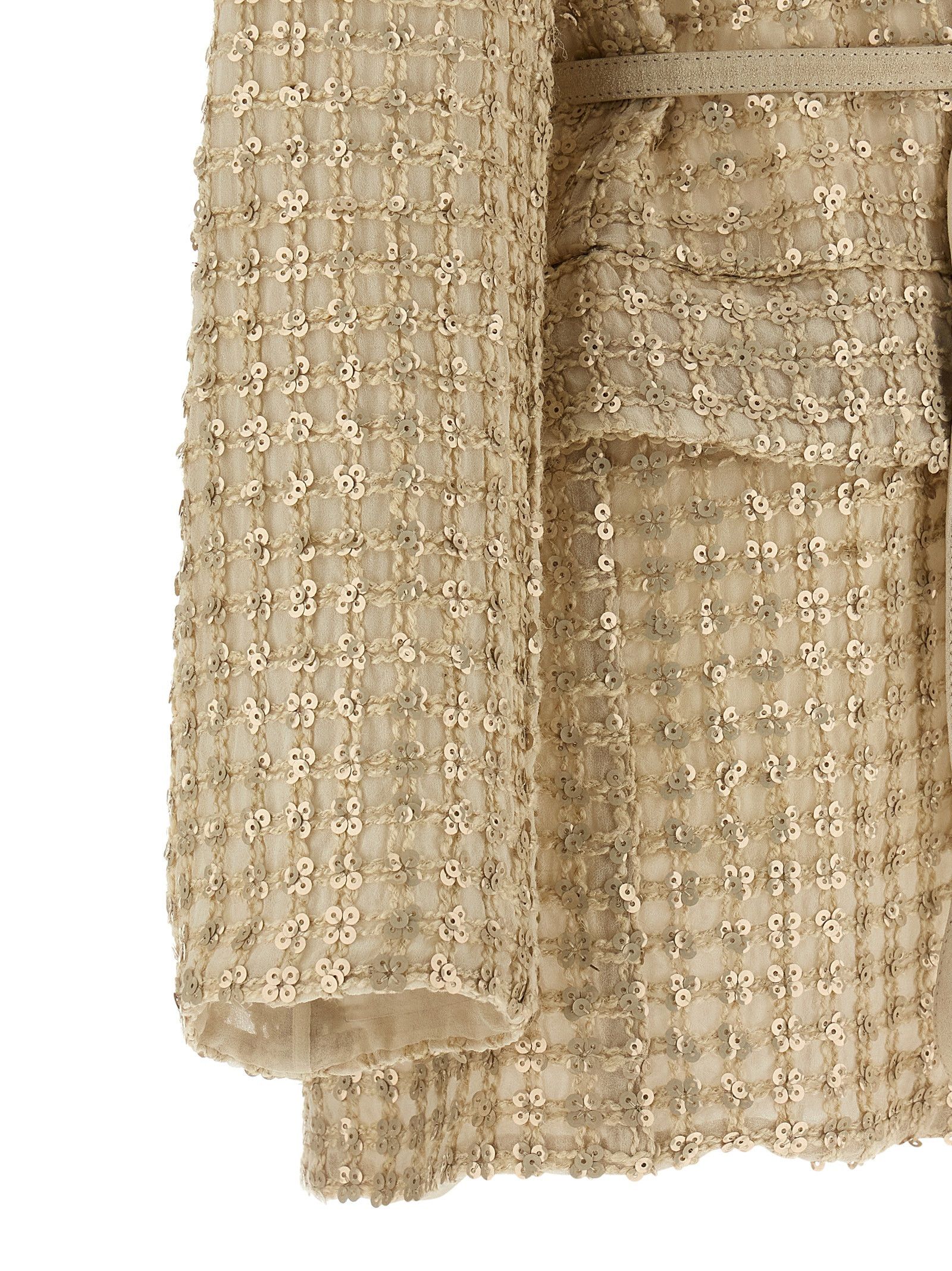 Brunello Cucinelli 'Dazzling Net Embroidery' Organza Blazer Size XS / US 0-2 / IT 36-38 - 4 Thumbnail