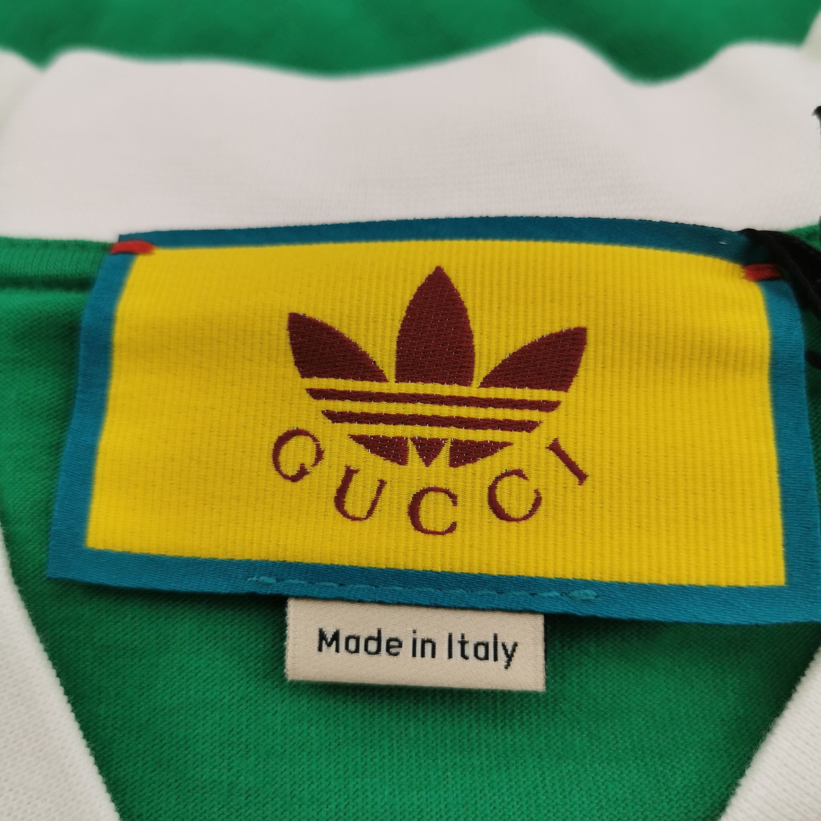 Gucci Gucci x Adidas Logo V-Neck T-Shirt Size XS Size XS / US 0-2 / IT 36-38 - 7 Thumbnail