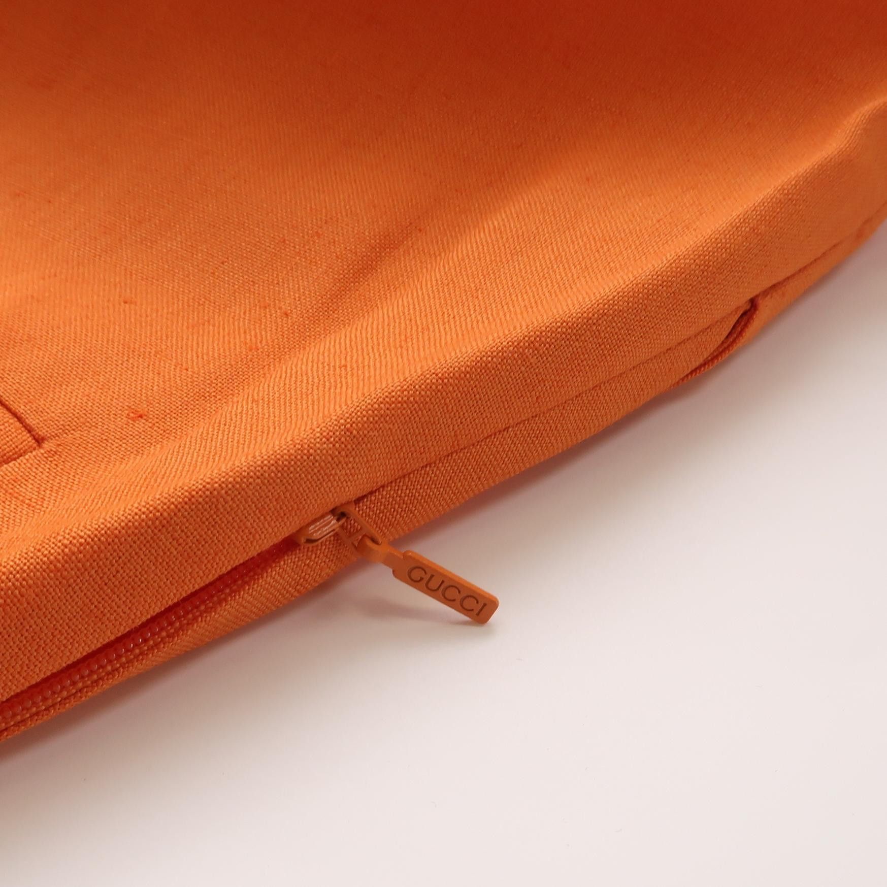 Gucci Gucci Orange Viscose Blend Midi Skirt Size 40 Size 27" / US 4 / IT 40 - 3 Thumbnail