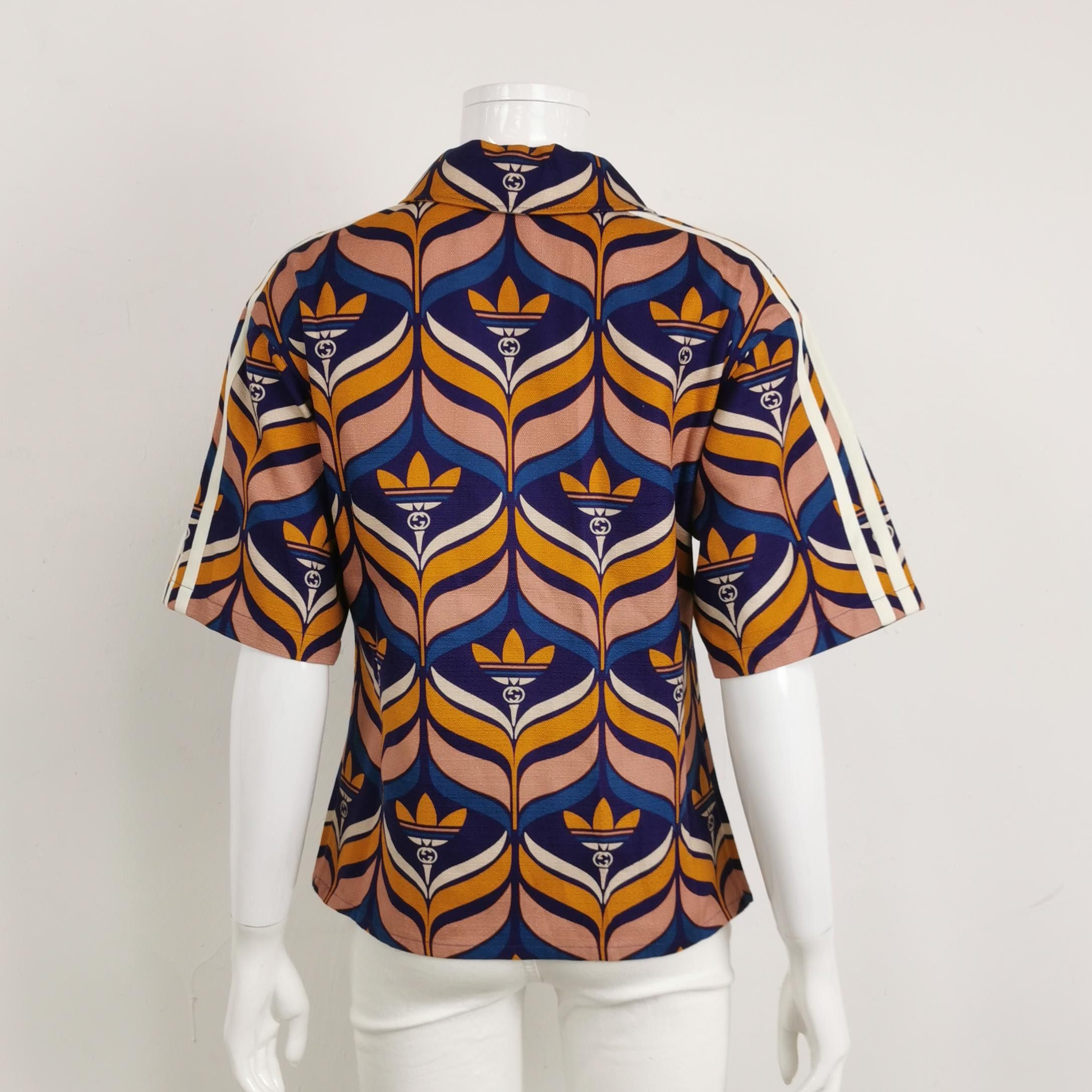 Gucci Gucci x Adidas Geometric Button Up Shirt Size 40 Size S / US 4 / IT 40 - 2 Thumbnail