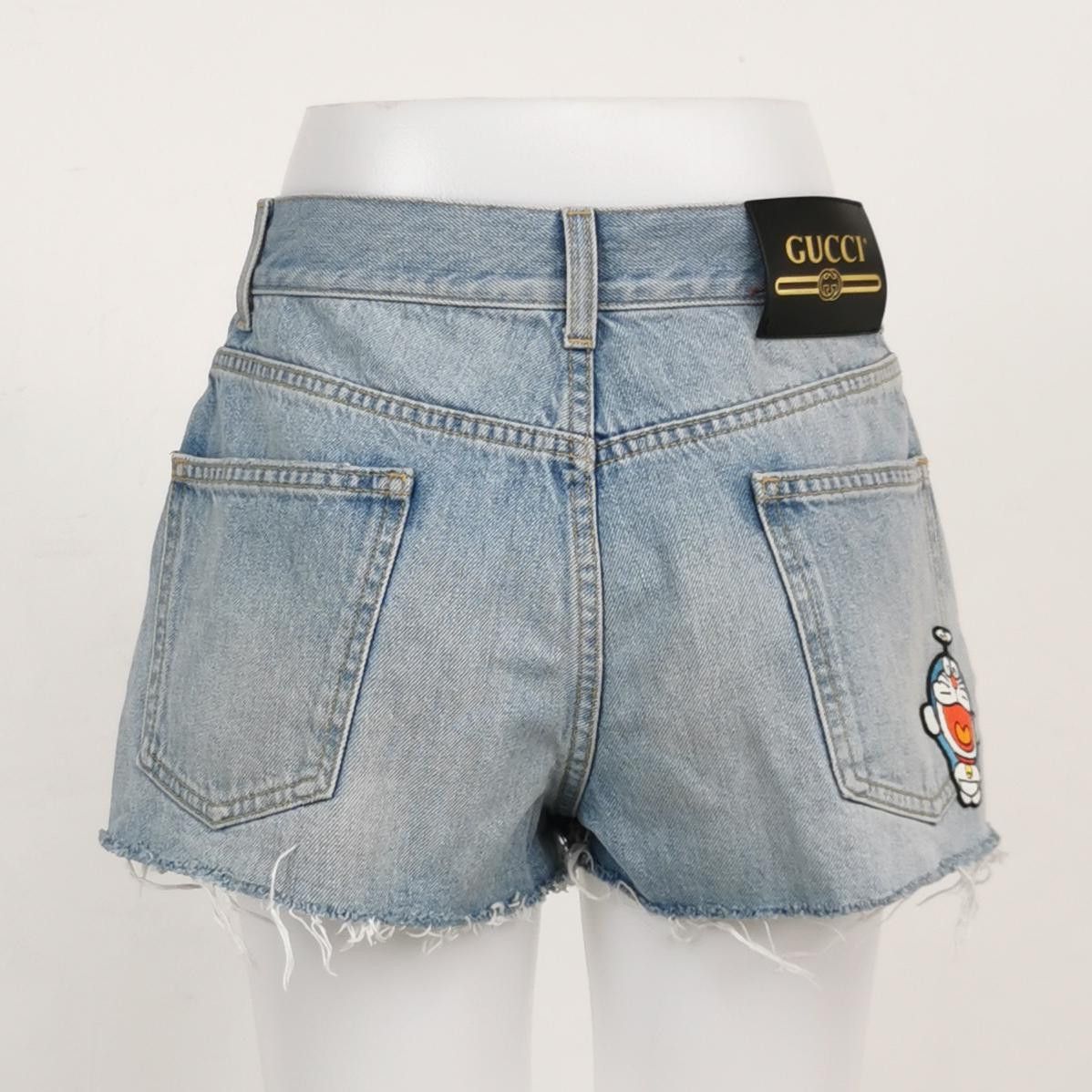 Gucci Gucci x Doraemon Denim Shorts Size 25 Size 25" / US 0 / IT 36 - 2 Thumbnail