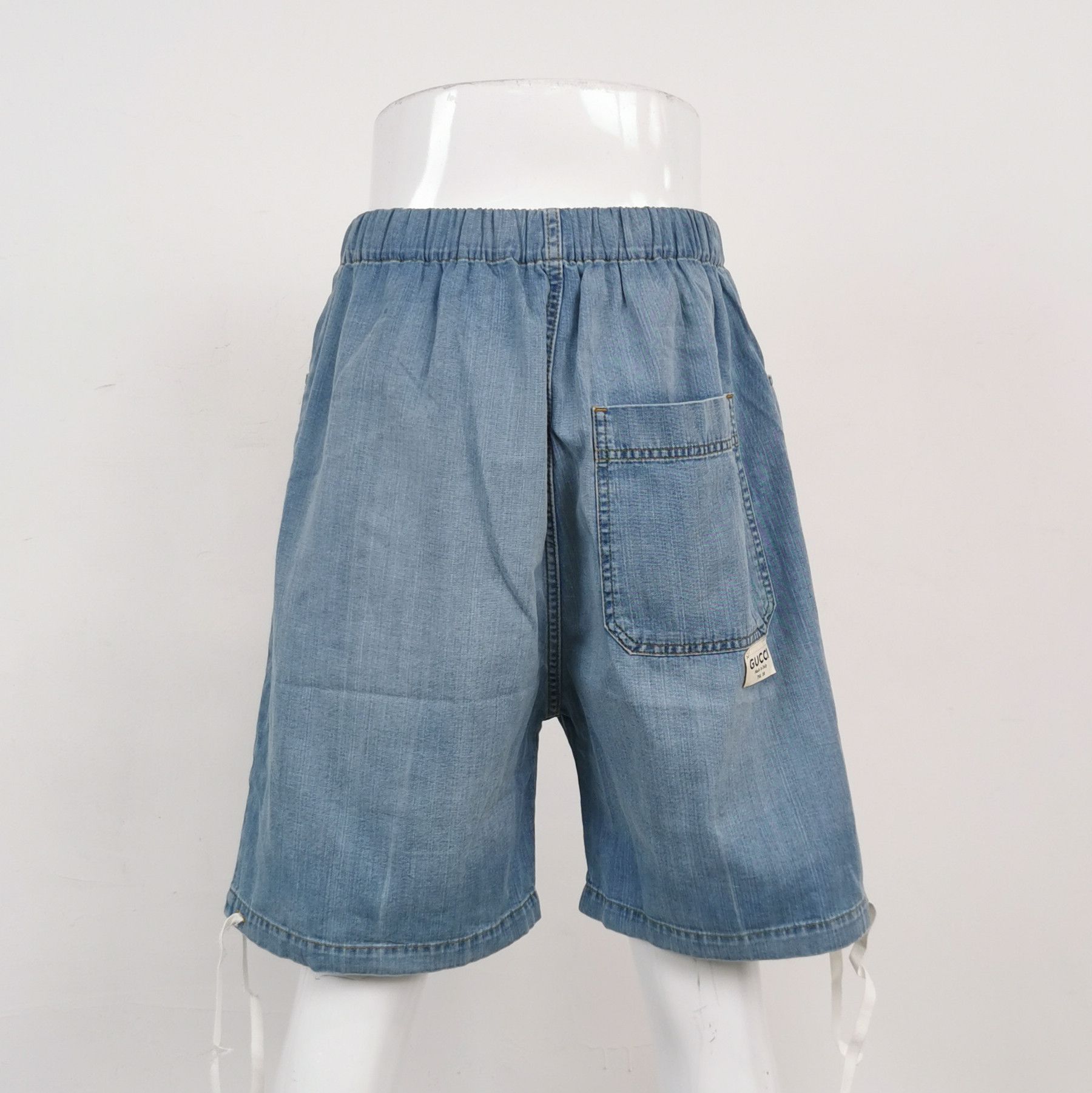 Gucci Gucci Denim Tie Waist Shorts Size 30 Size US 30 / EU 46 - 2 Thumbnail