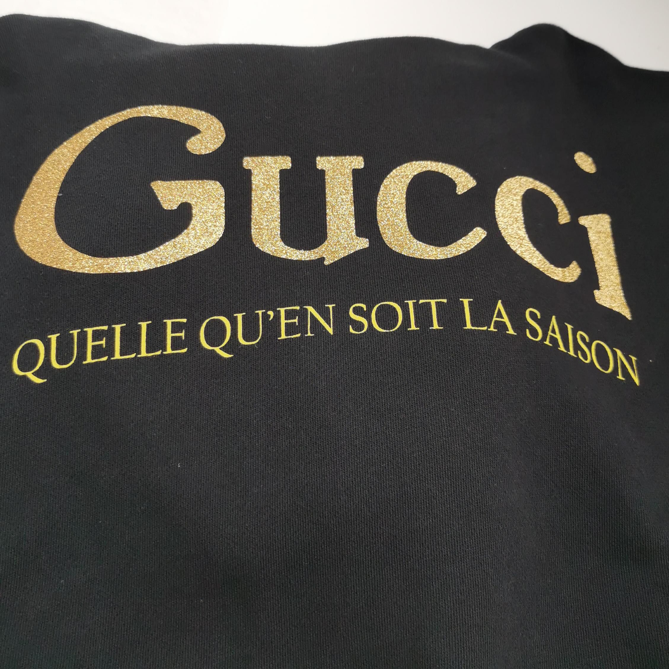Gucci Gucci Gold Logo Hoodie Size S Size US S / EU 44-46 / 1 - 3 Thumbnail