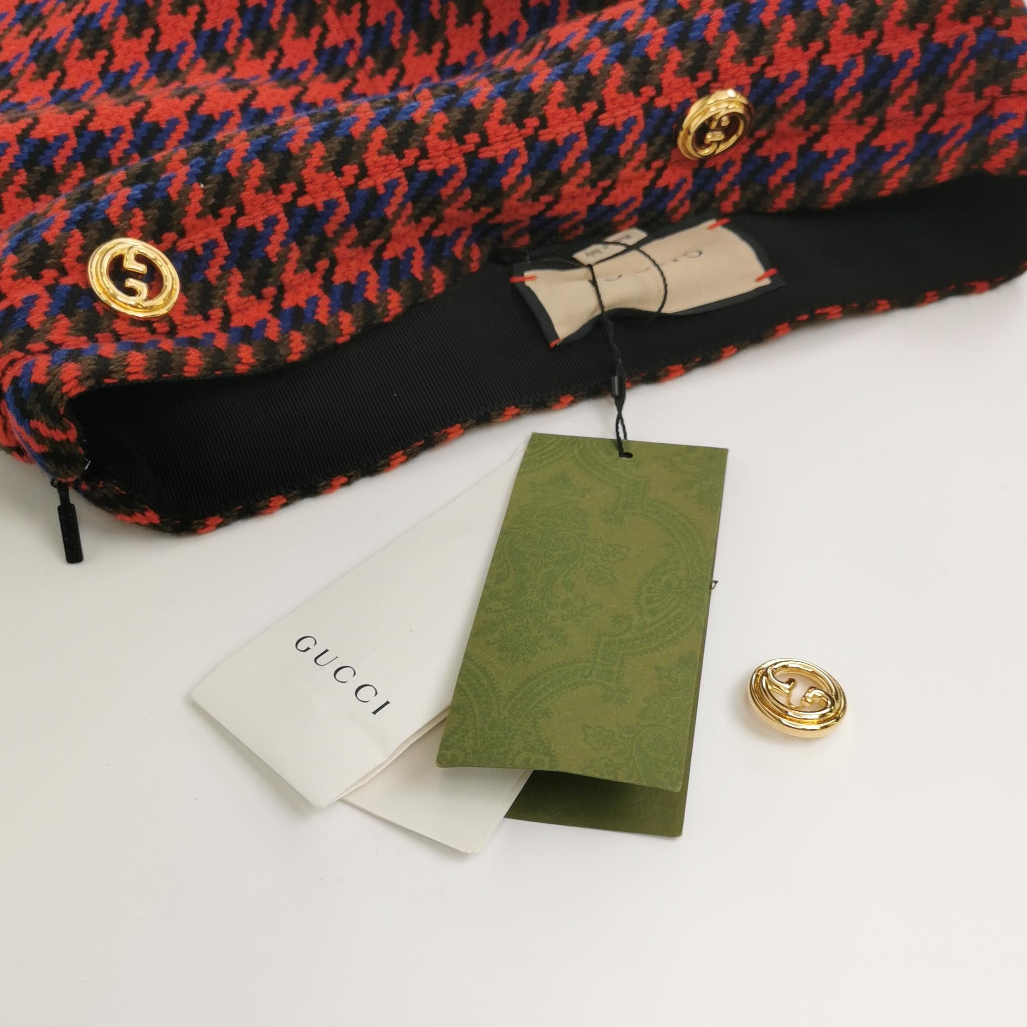 Gucci Gucci Houndstooth Mini Skirt Size 38 Size 26" / US 2 / IT 38 - 4 Thumbnail