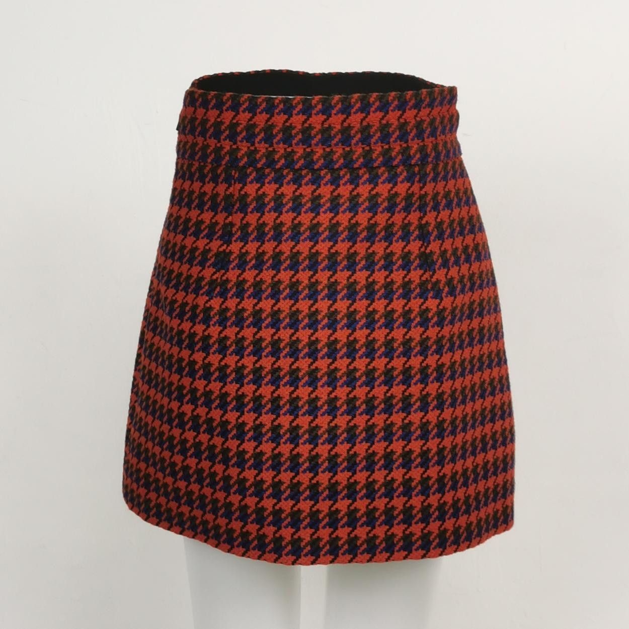 Gucci Gucci Houndstooth Mini Skirt Size 38 Size 26" / US 2 / IT 38 - 2 Thumbnail