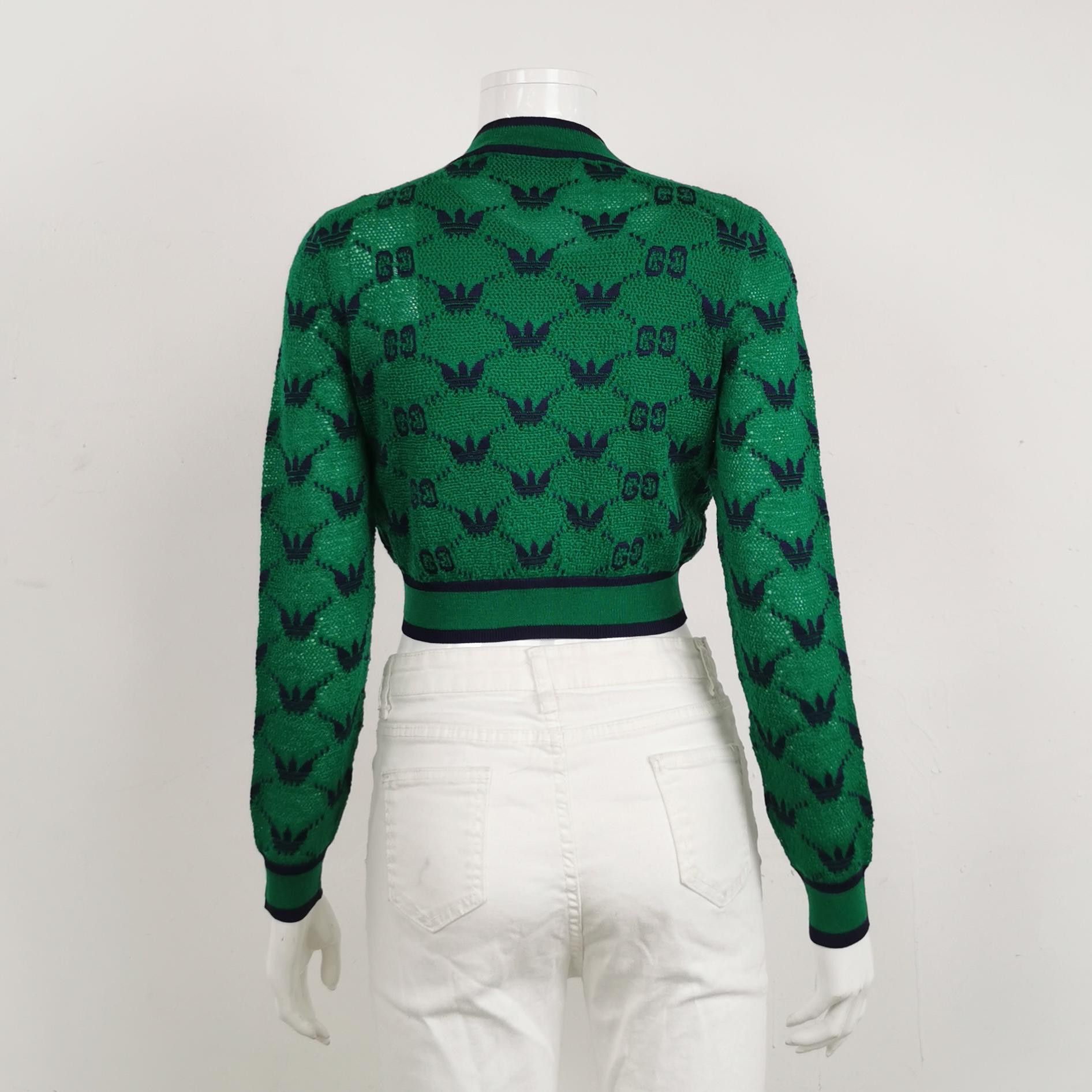 Gucci Gucci x Adidas Monogram Knit Sweater Size S Size S / US 4 / IT 40 - 2 Thumbnail