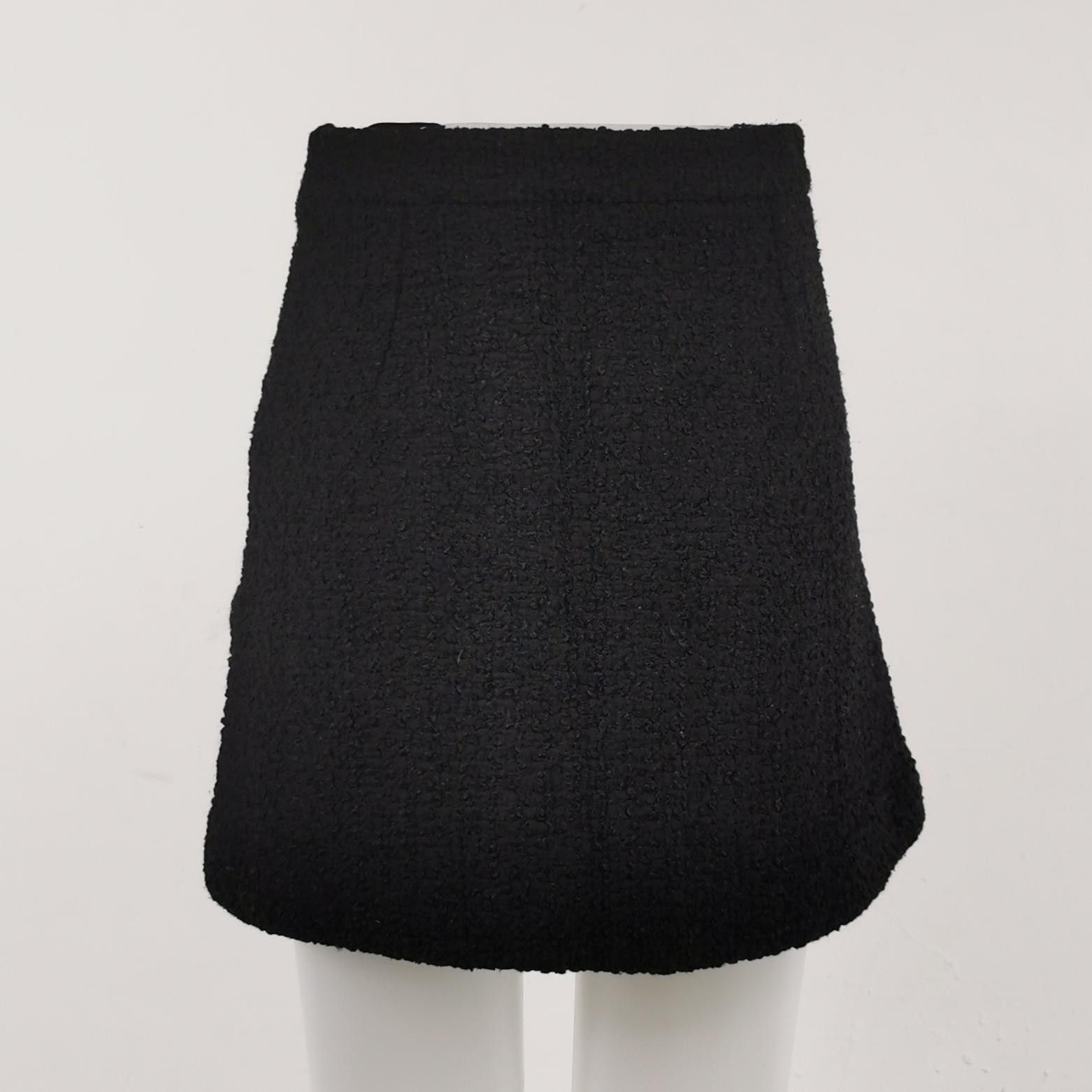 Gucci Gucci Black Mini Skirt Size 38 Size 26" / US 2 / IT 38 - 2 Thumbnail