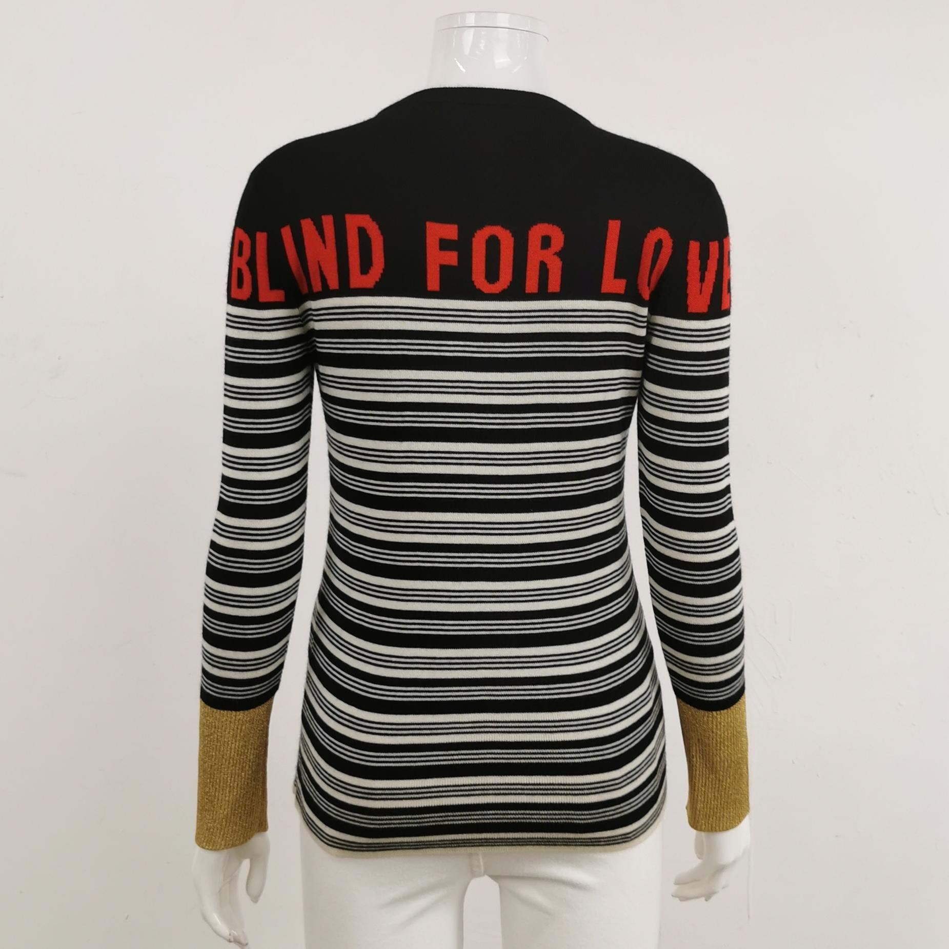 Gucci Gucci Blind For Love Striped Sweater Size S Size US S / EU 44-46 / 1 - 2 Thumbnail