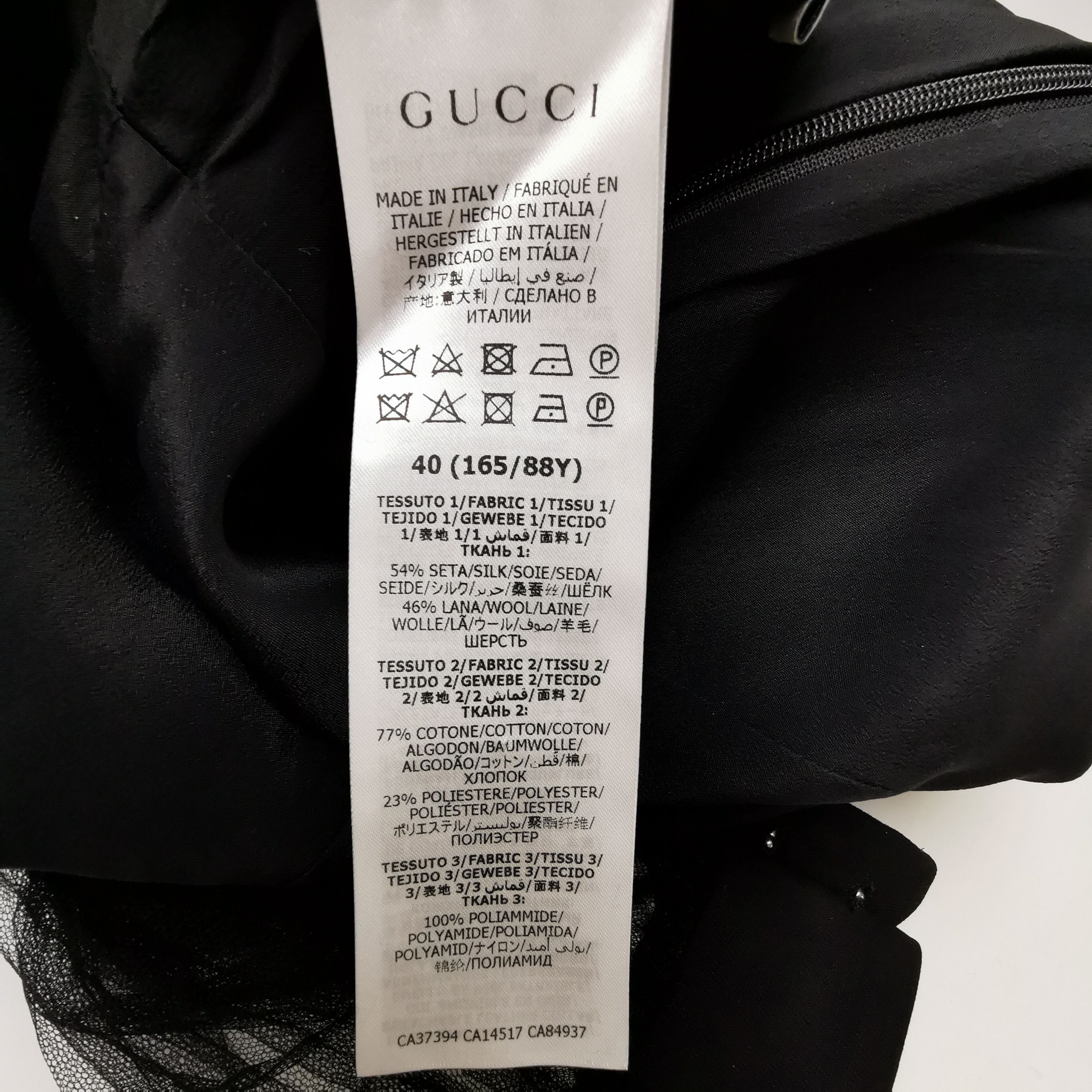 Gucci Gucci Wool Silk Blend Collar Dress Size 40 Size S / US 4 / IT 40 - 7 Thumbnail