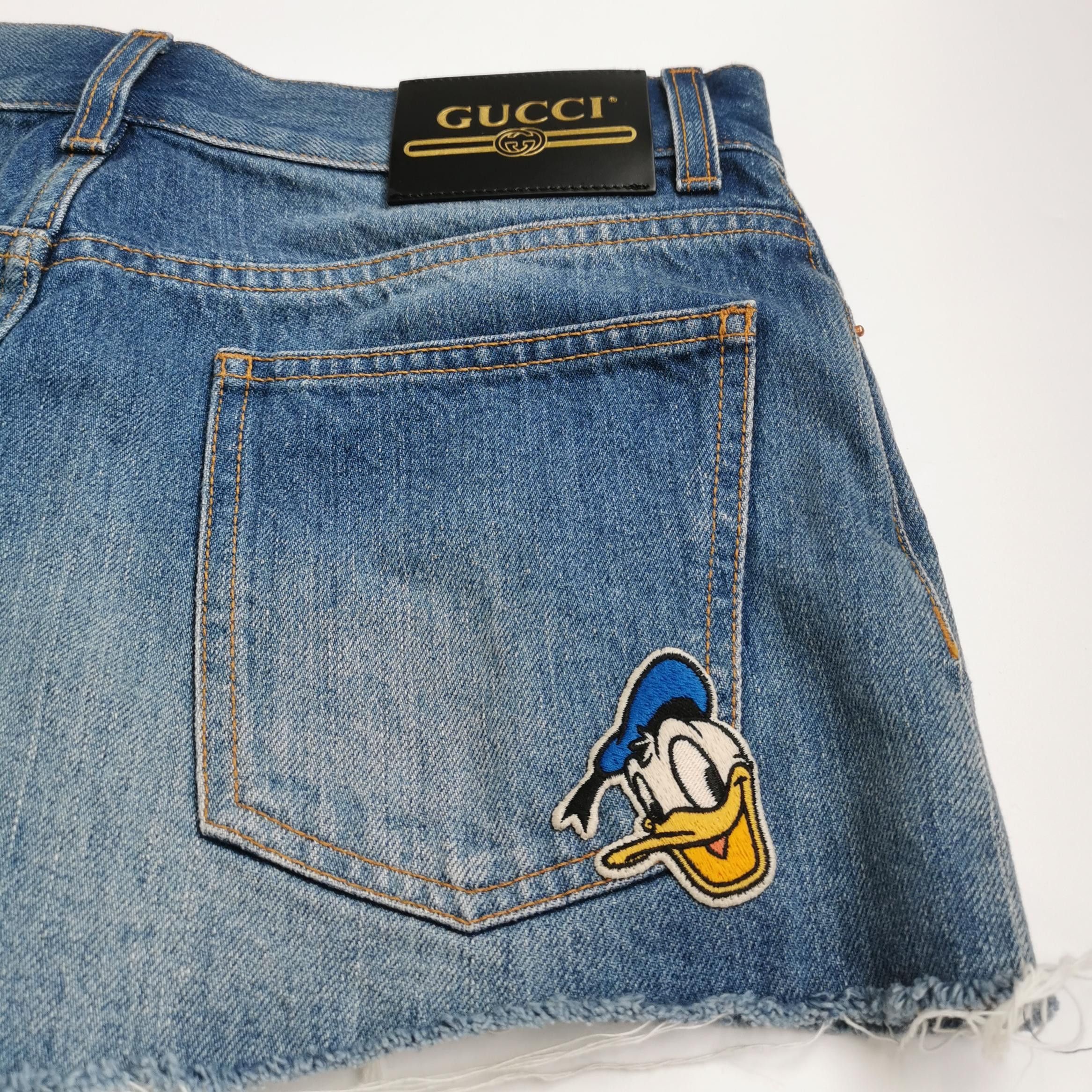 Gucci Gucci x Disney Donald Duck Denim Shorts Size 27 Size 27" / US 4 / IT 40 - 3 Thumbnail
