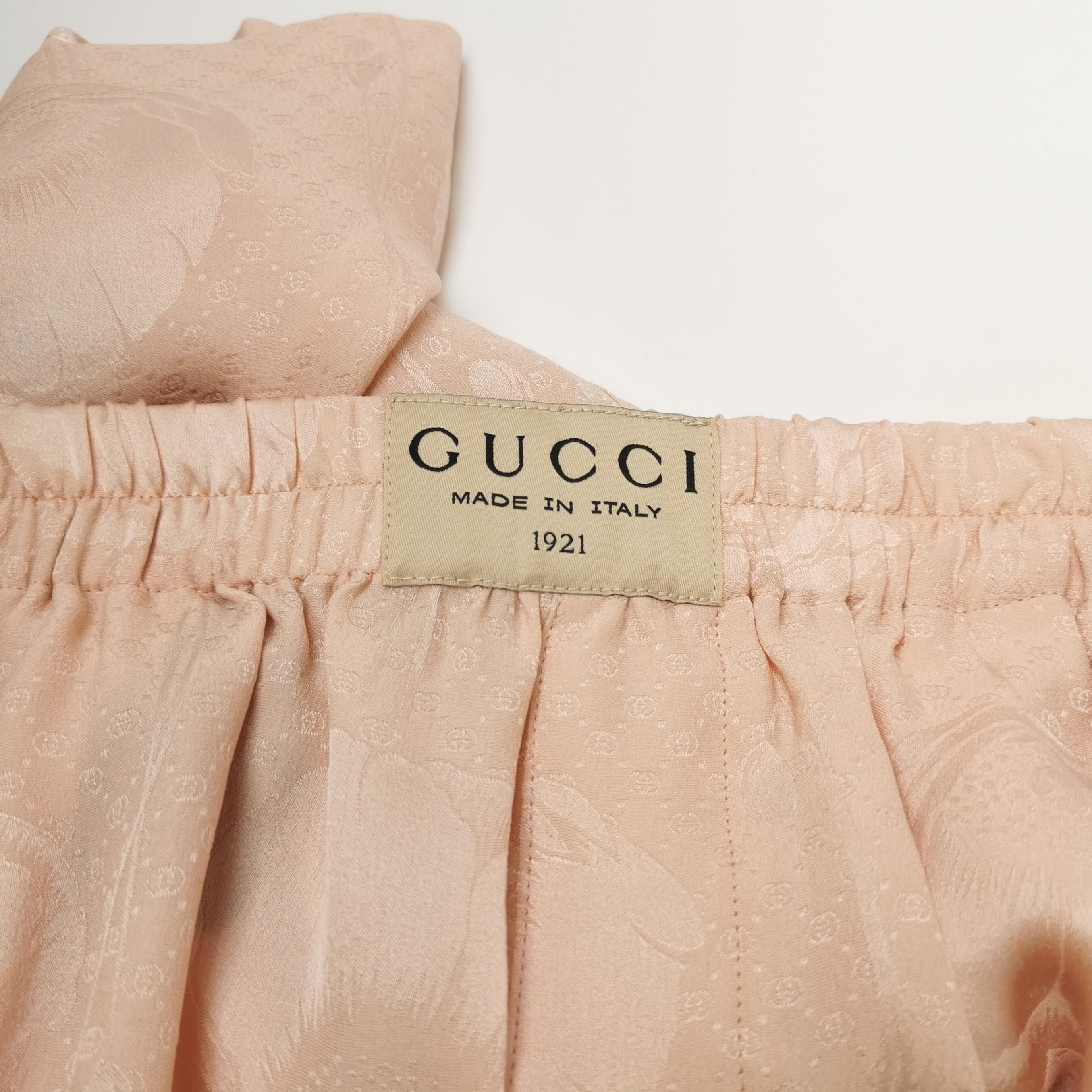 Gucci Gucci Silk GG Monogram Shorts Size 38 Size 26" / US 2 / IT 38 - 3 Thumbnail