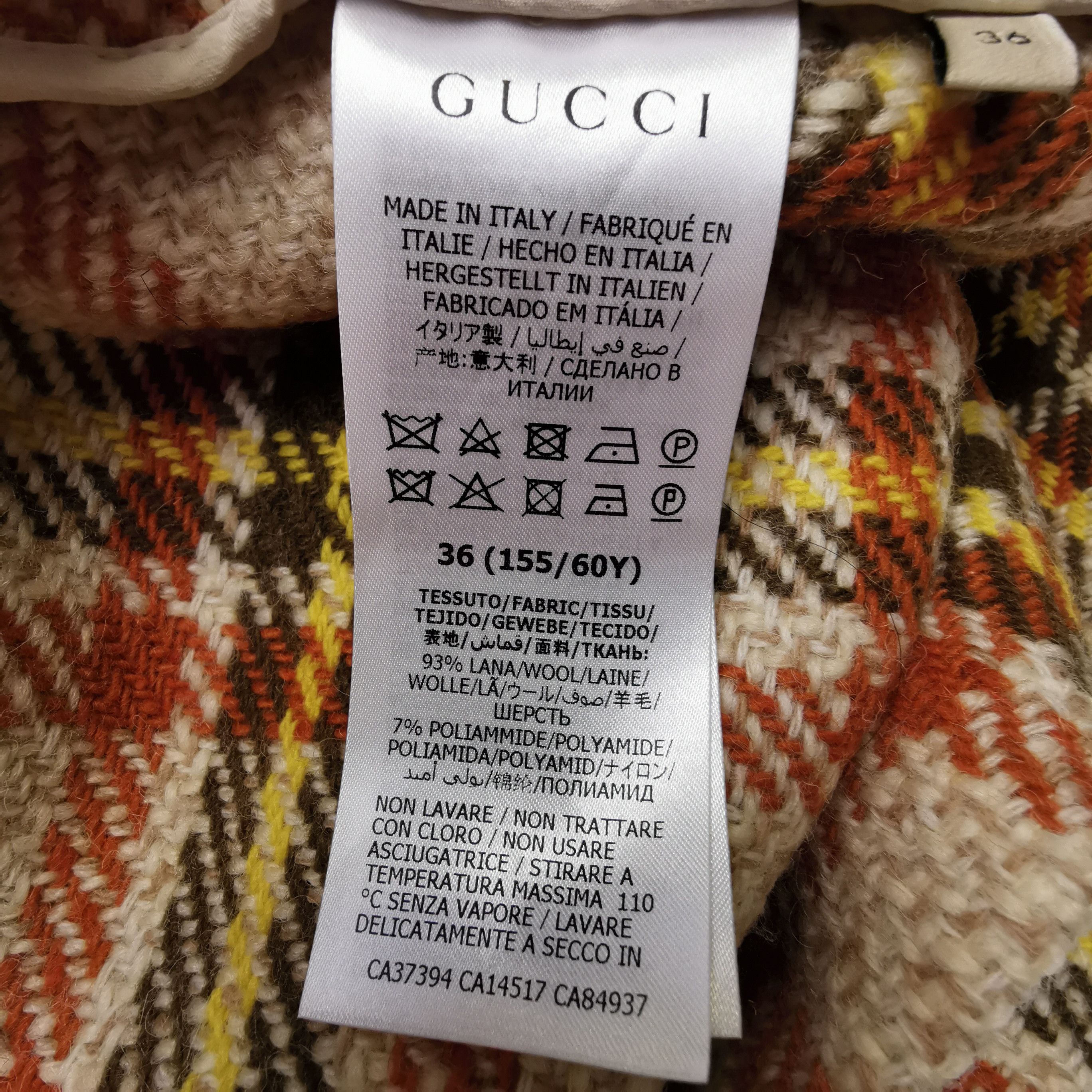Gucci Gucci Plaid Wool Blend Mini Skirt Size 36 Size 25" / US 0 / IT 36 - 8 Thumbnail