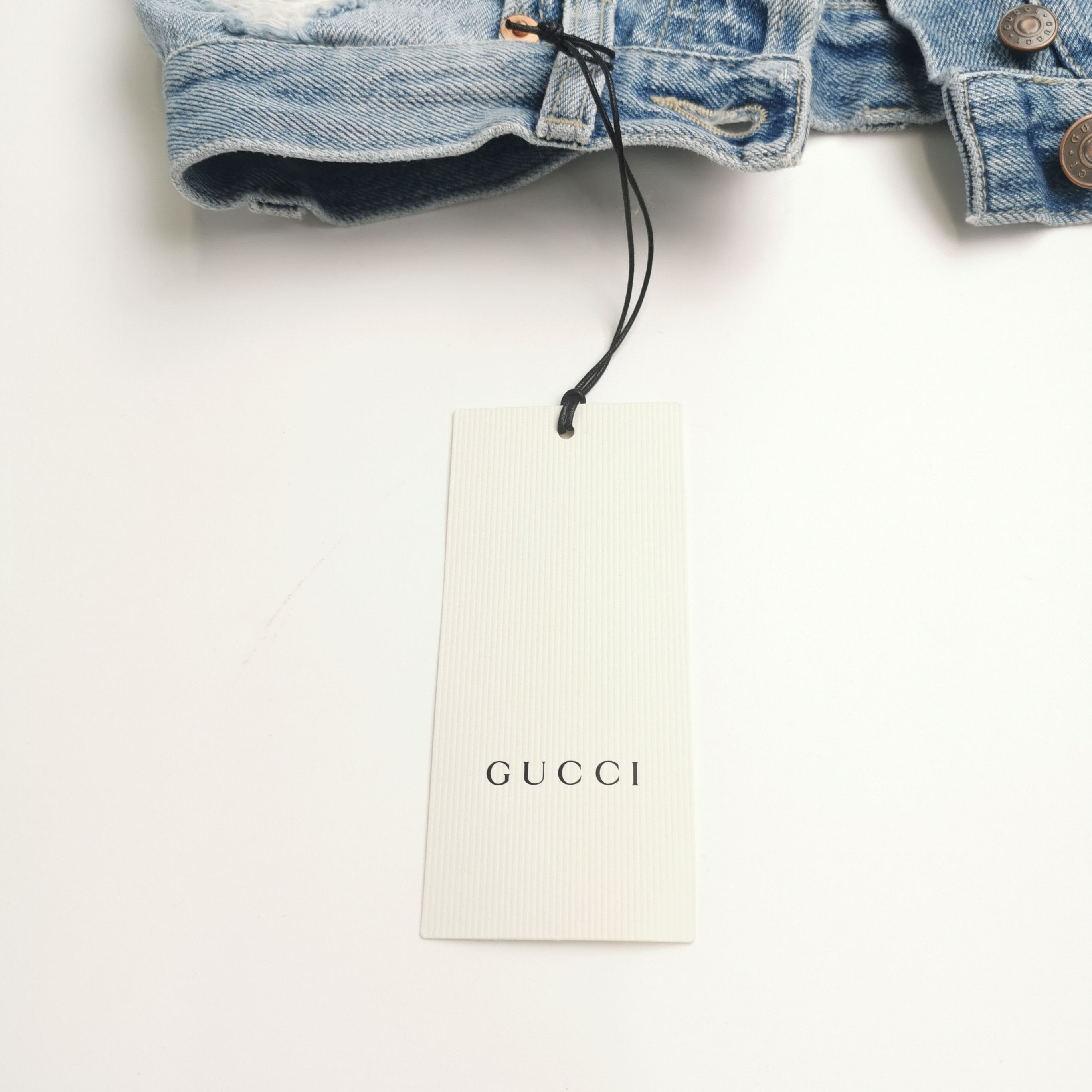 Gucci Gucci Cat Embroidery Denim Shorts Size 24 Size 24" / US 00 / IT 34 - 4 Thumbnail