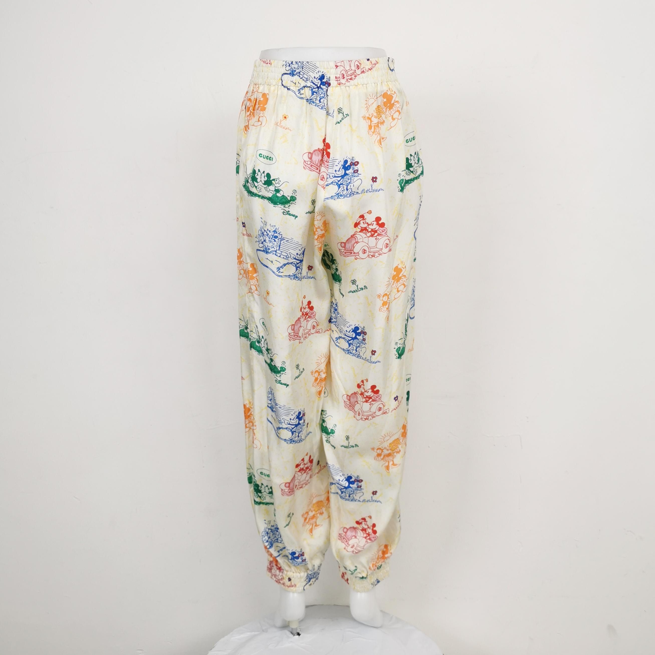 Gucci Gucci Disney Silk Print Pants Size 40 Size 27" / US 4 / IT 40 - 2 Thumbnail