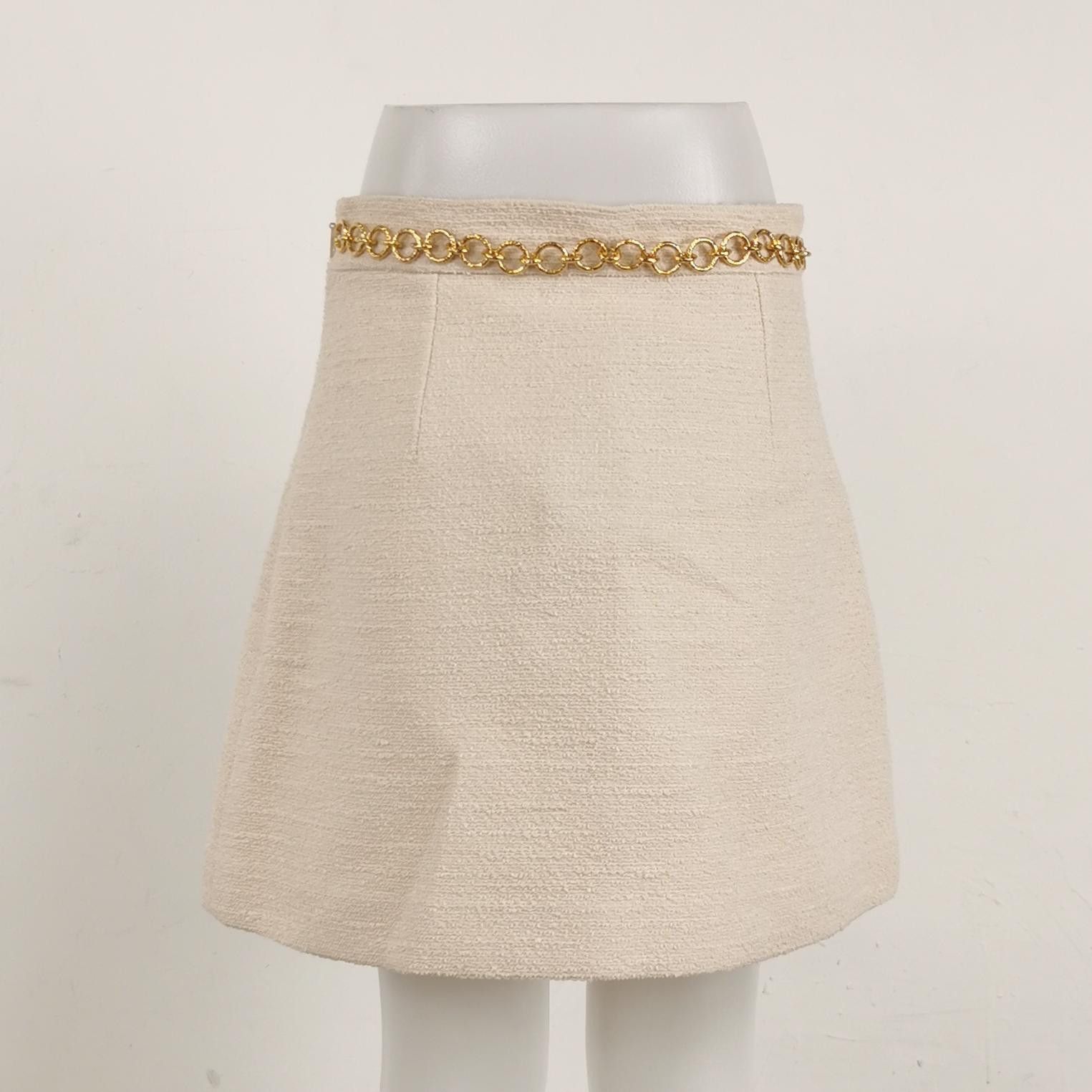 Gucci Gucci Metallic Chain Mini Skirt Size 42 Size 28" / US 6 / IT 42 - 2 Thumbnail