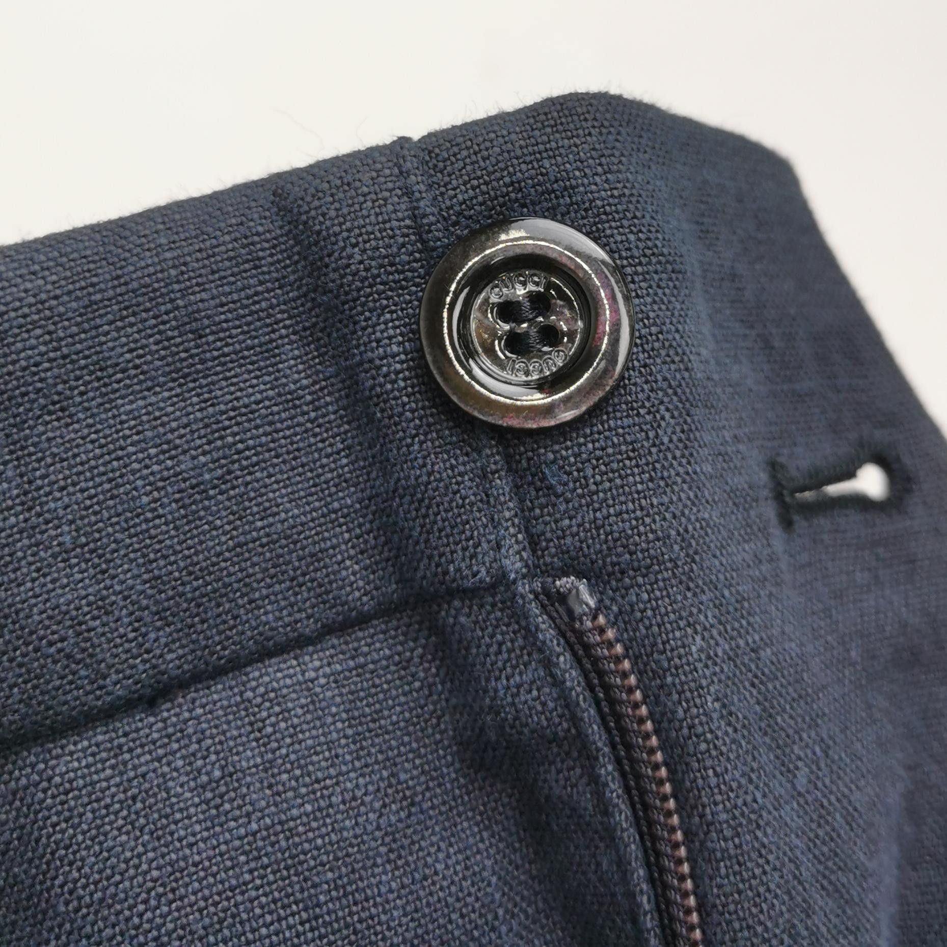 Gucci Gucci Linen Blend Trousers Size 36 Size 25" / US 0 / IT 36 - 3 Thumbnail