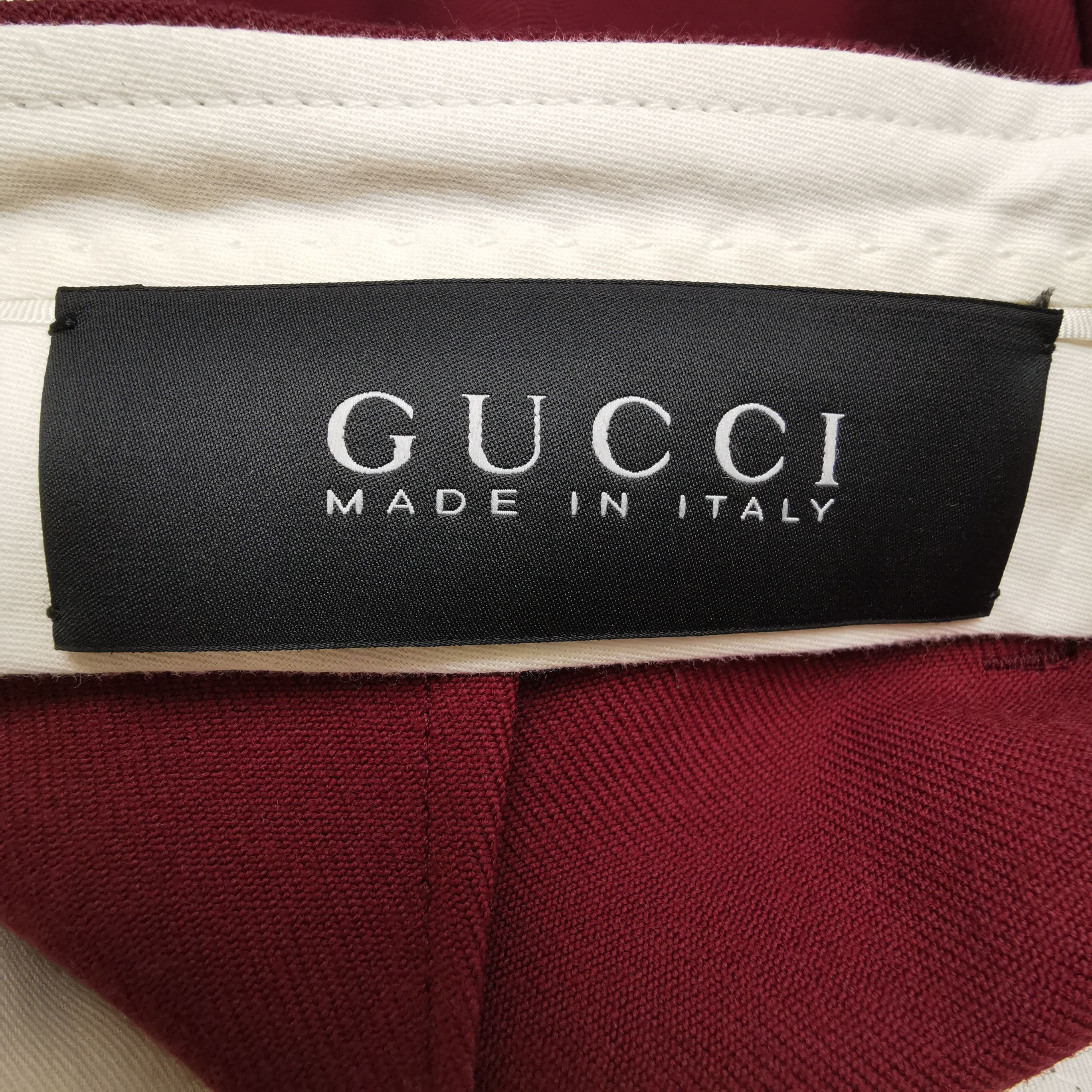 Gucci Gucci Burgundy Wool Pants Size IT 38 Size 26" / US 2 / IT 38 - 5 Thumbnail