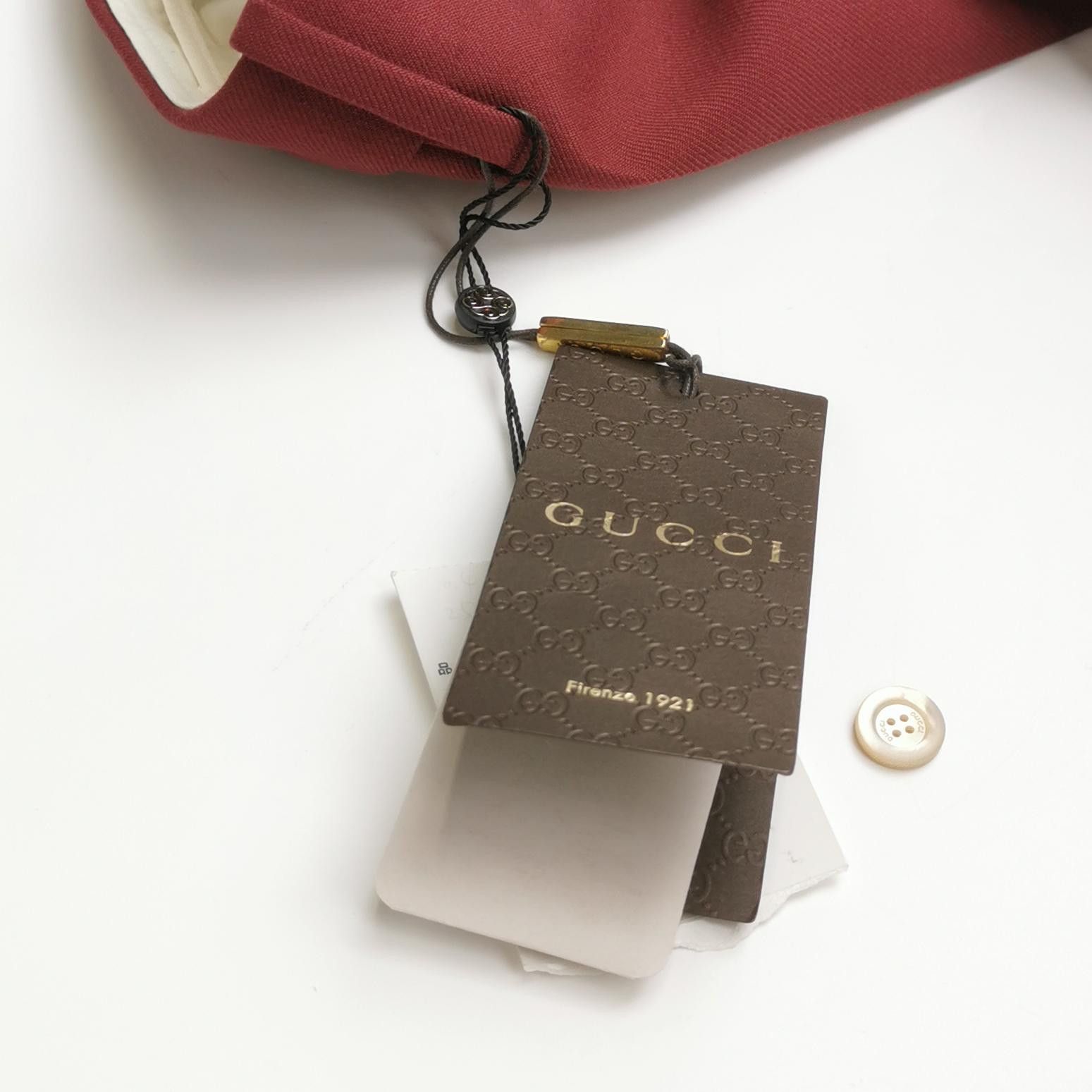 Gucci Gucci Burgundy Wool Pants Size IT 38 Size 26" / US 2 / IT 38 - 4 Thumbnail