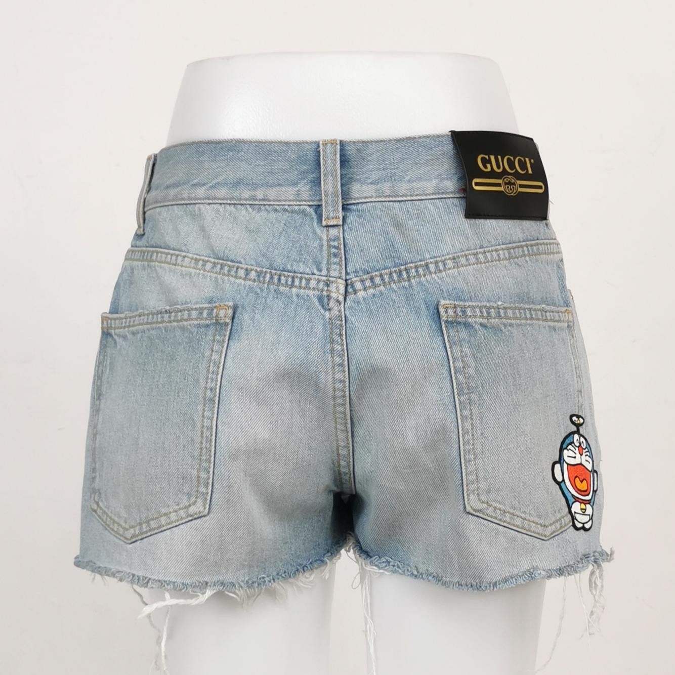 Gucci Gucci x Doraemon Denim Shorts Size 26 Size 26" / US 2 / IT 38 - 2 Thumbnail