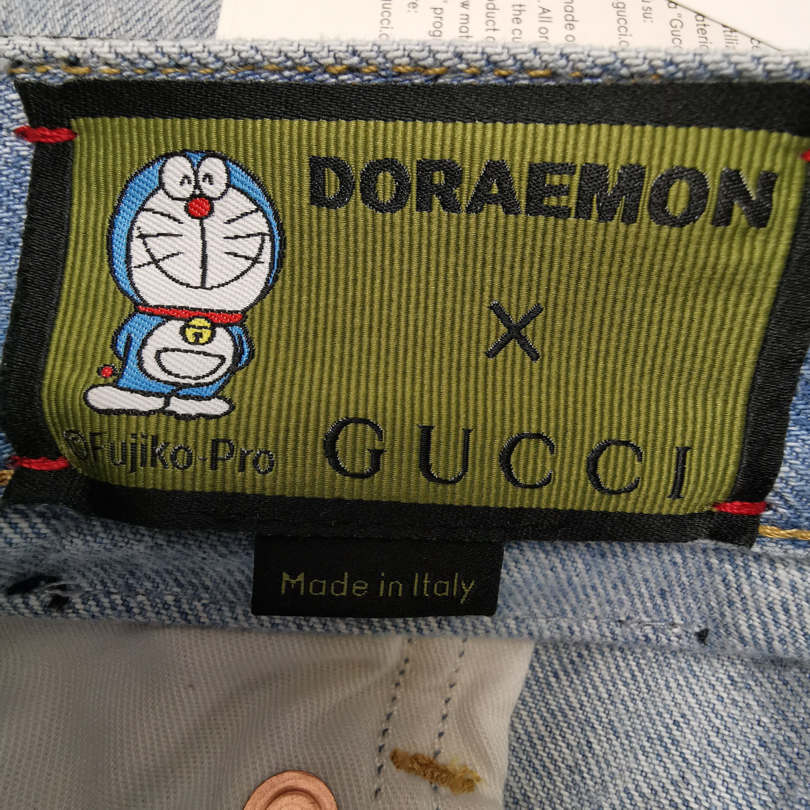 Gucci Gucci x Doraemon Denim Shorts Size 26 Size 26" / US 2 / IT 38 - 5 Thumbnail