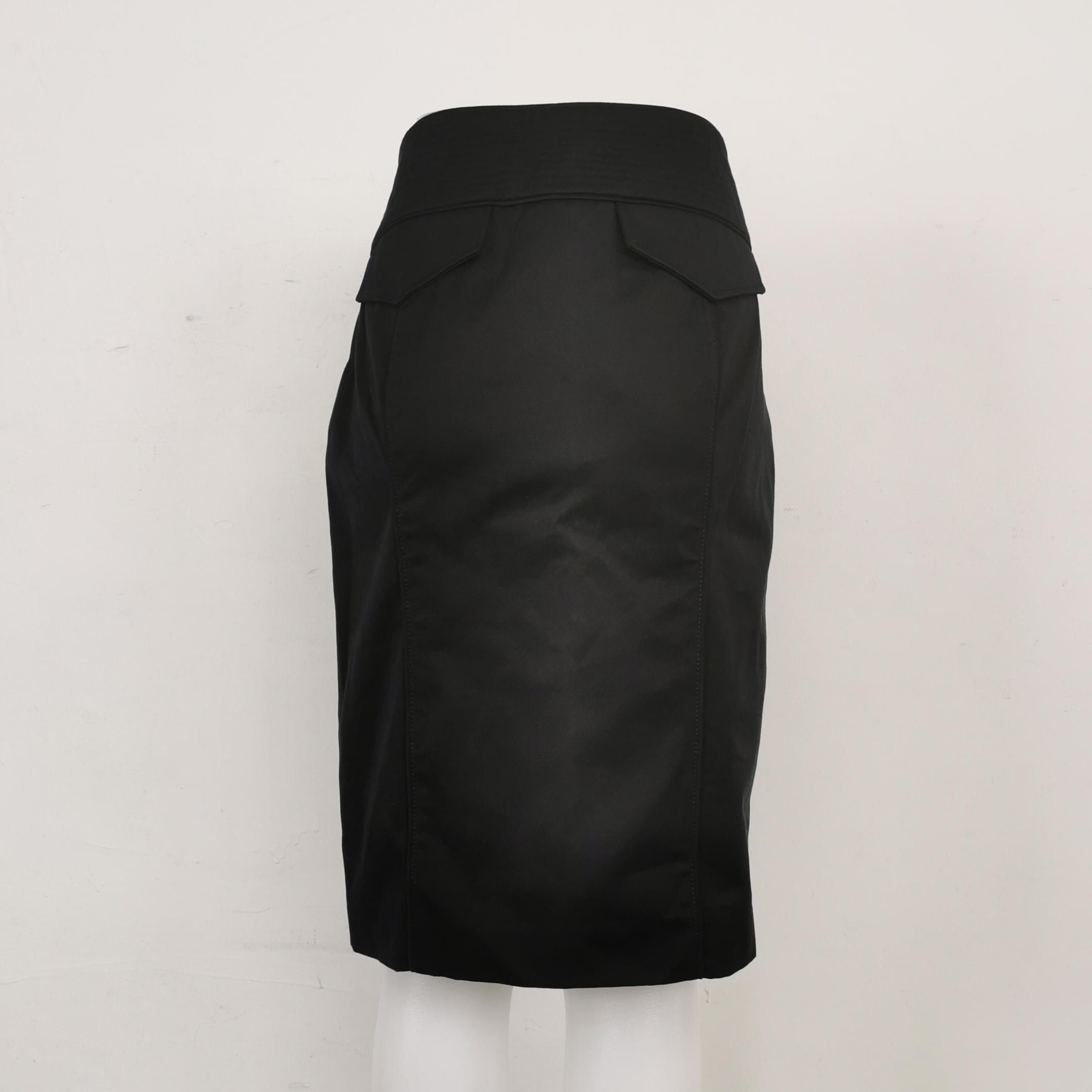Gucci Gucci Cotton Slit Skirt Size 44 Size 30" / US 8 / IT 44 - 2 Thumbnail