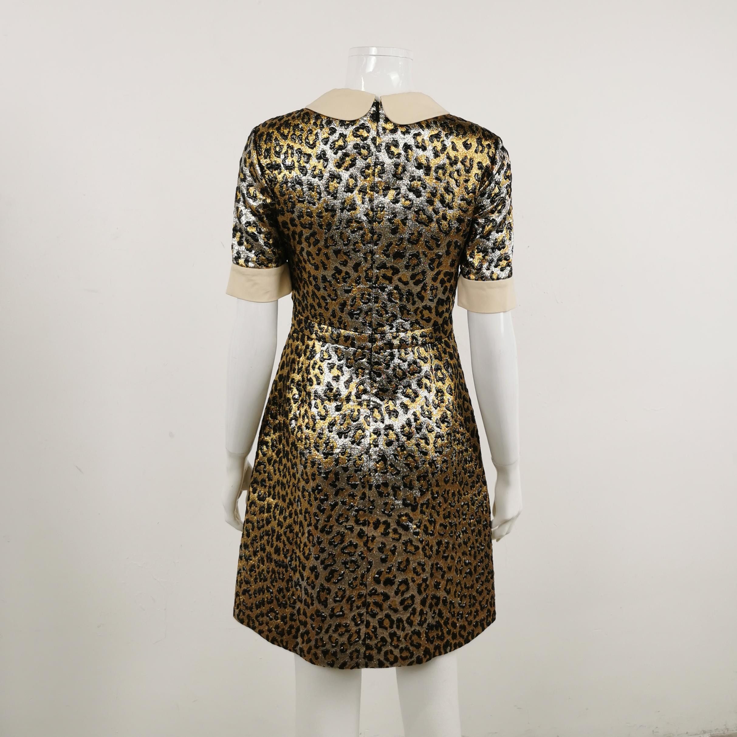 Gucci Gucci Leopard Print Mini Dress Size 40 Size S / US 4 / IT 40 - 2 Thumbnail