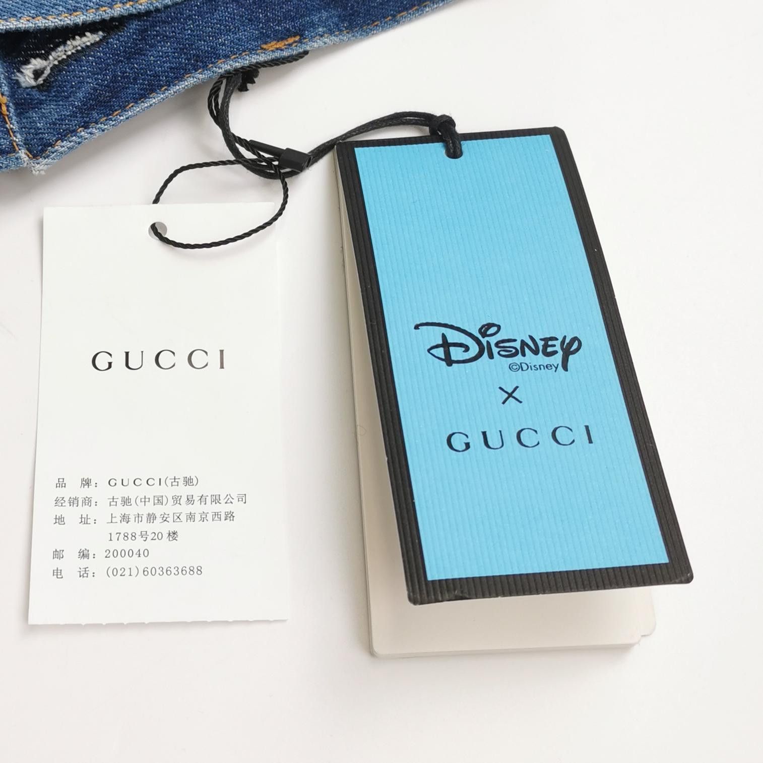 Gucci Gucci x Disney Donald Duck Denim Shorts Size 23 Size 23" - 4 Thumbnail