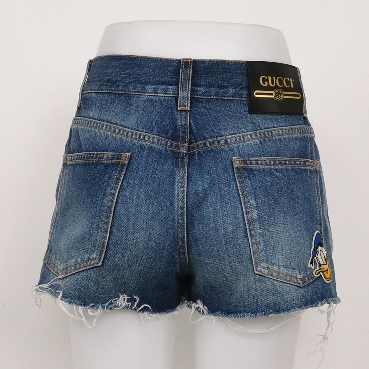 Gucci Gucci x Disney Donald Duck Denim Shorts Size 23 Size 23" - 2 Thumbnail