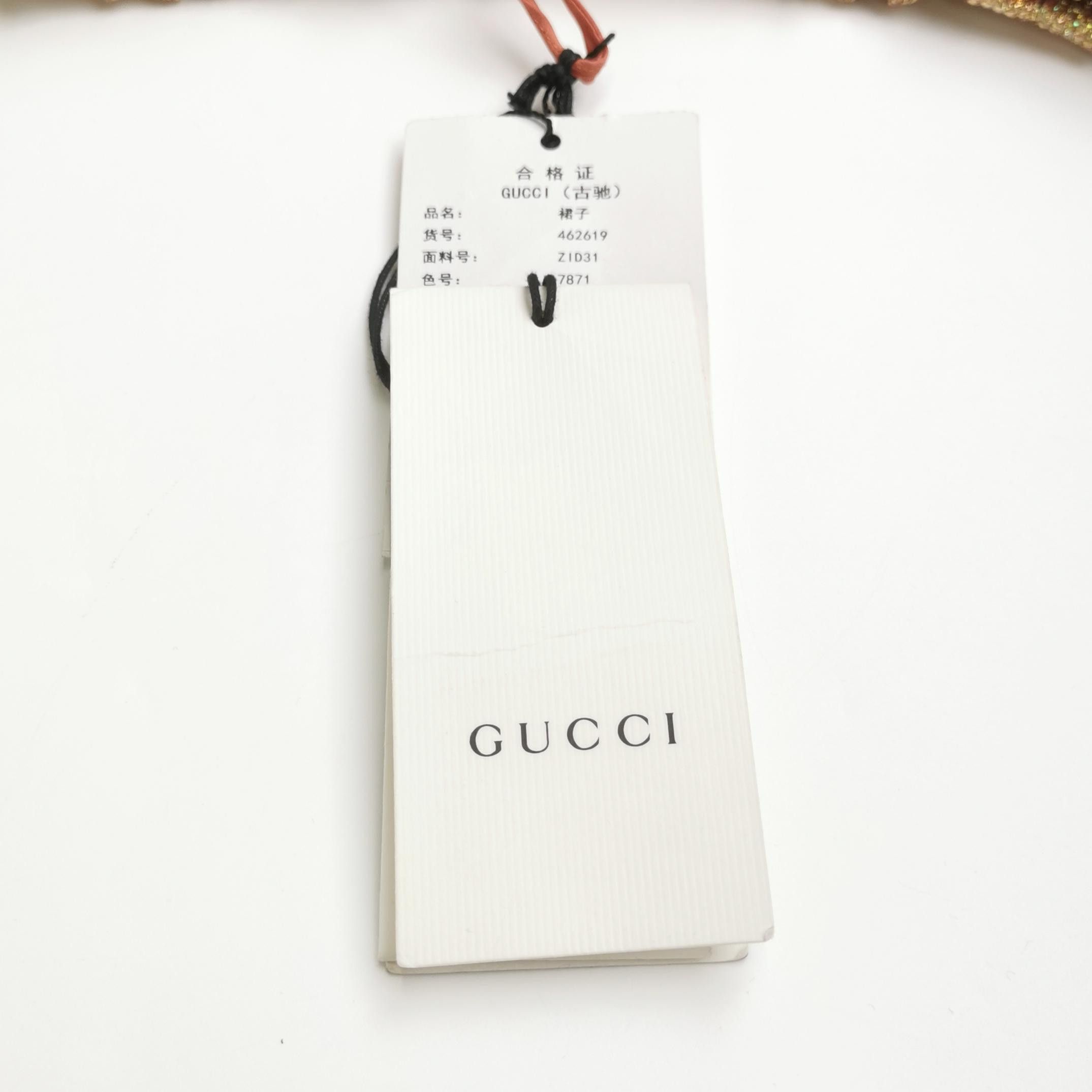 Gucci Gucci Metallic Sequin Midi Skirt Size 36 Size 25" / US 0 / IT 36 - 3 Thumbnail