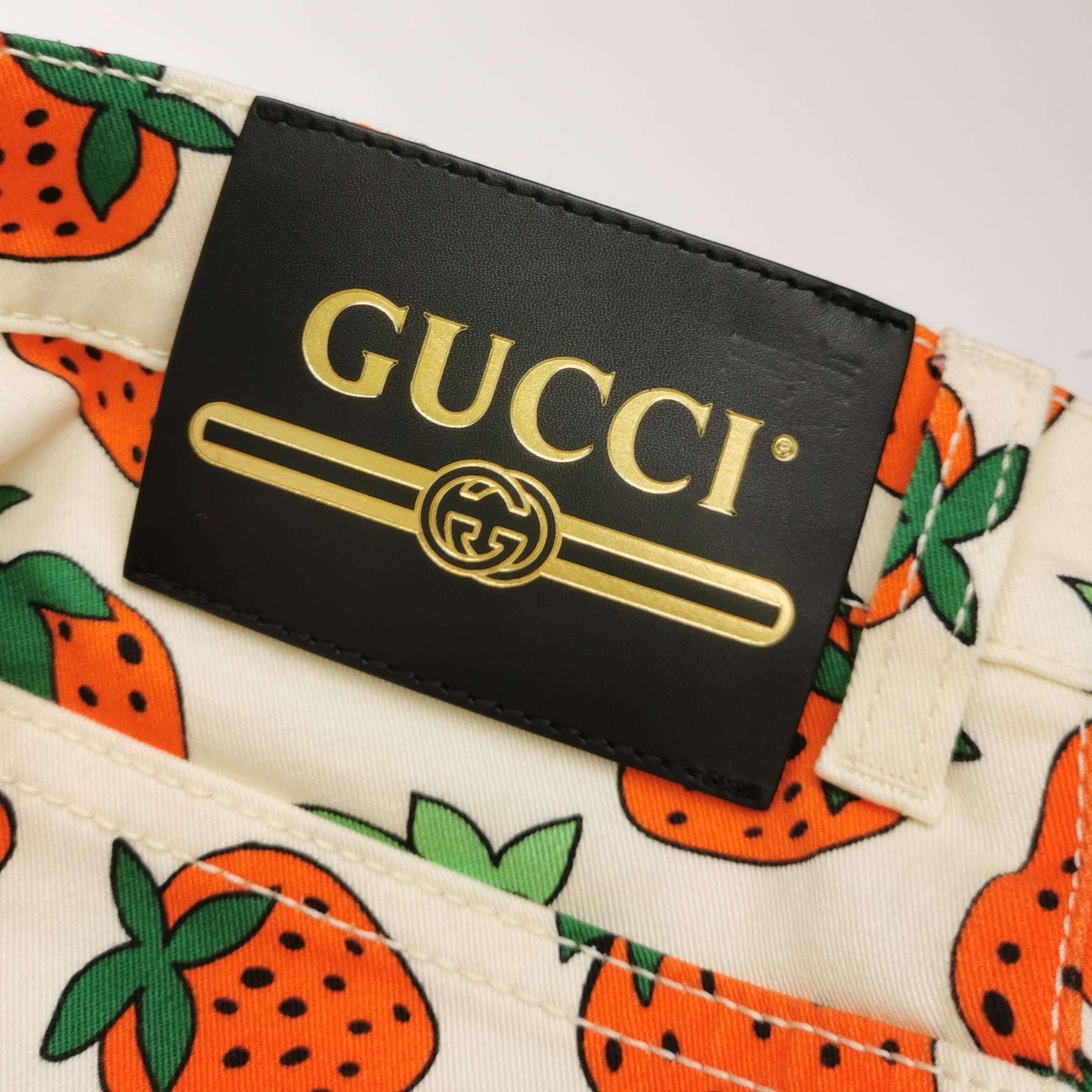 Gucci Gucci Strawberry Print Pants Size 27 Size 27" / US 4 / IT 40 - 3 Thumbnail
