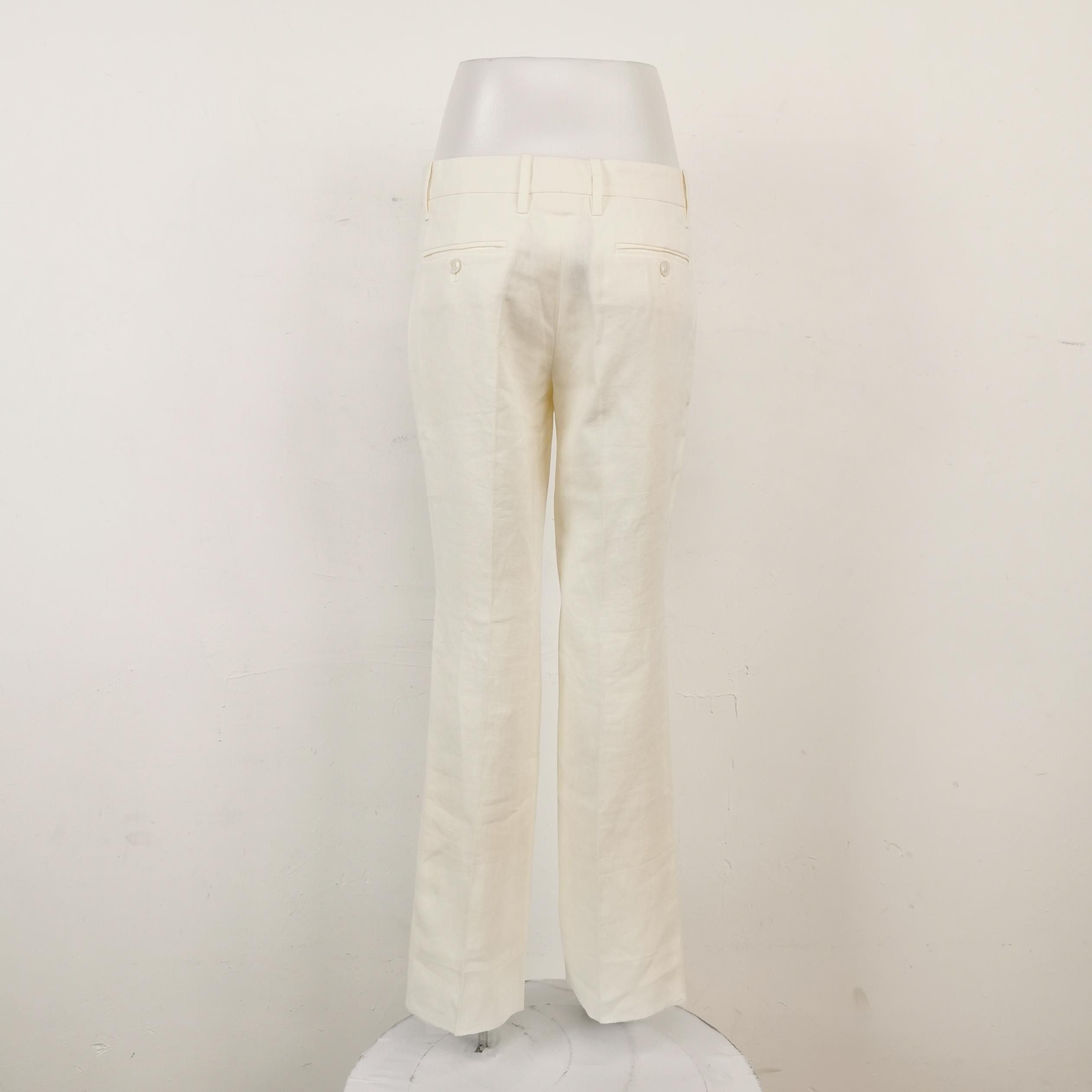 Gucci Gucci Linen Pants Size 38 Size 26" / US 2 / IT 38 - 2 Thumbnail