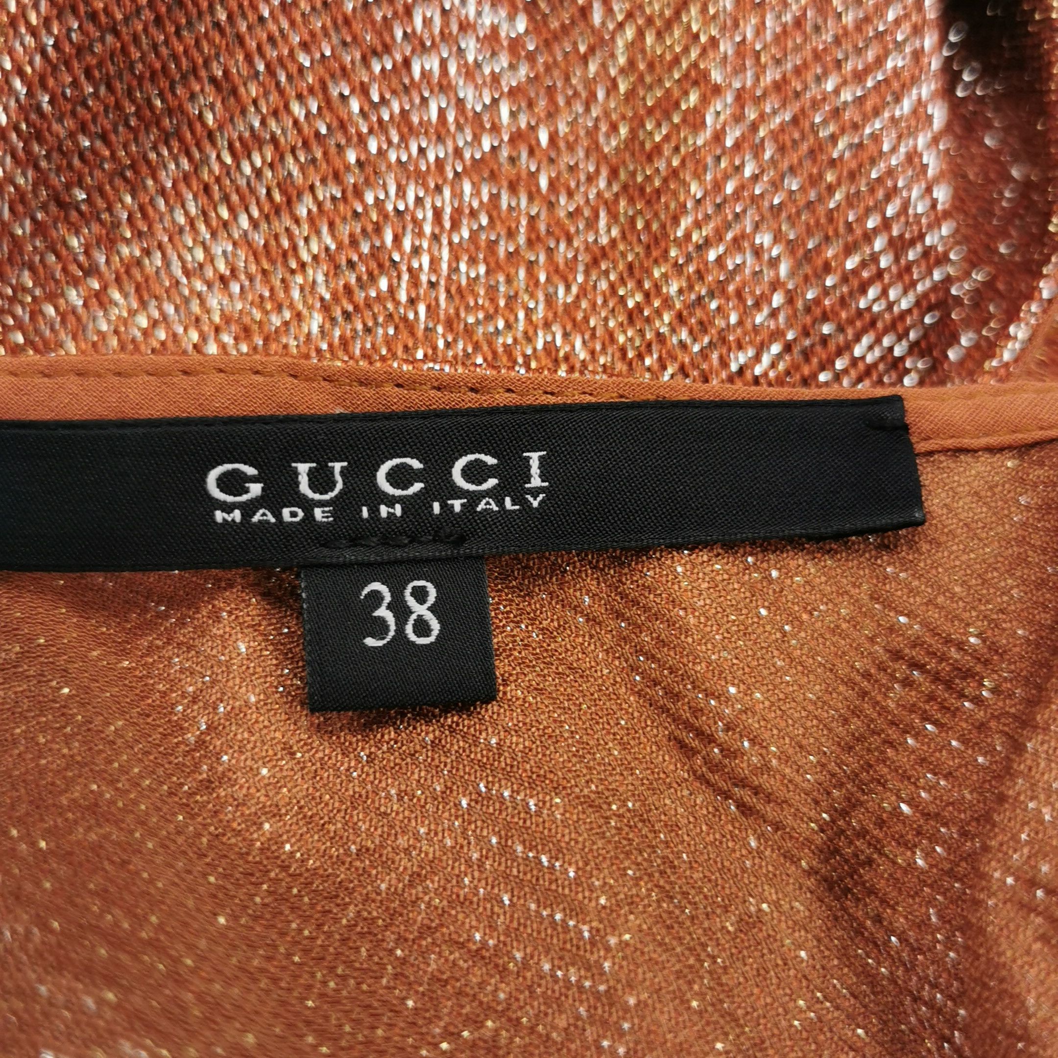 Gucci Gucci Metallic Shimmer Tank Top Size 38 Size XS / US 0-2 / IT 36-38 - 4 Thumbnail