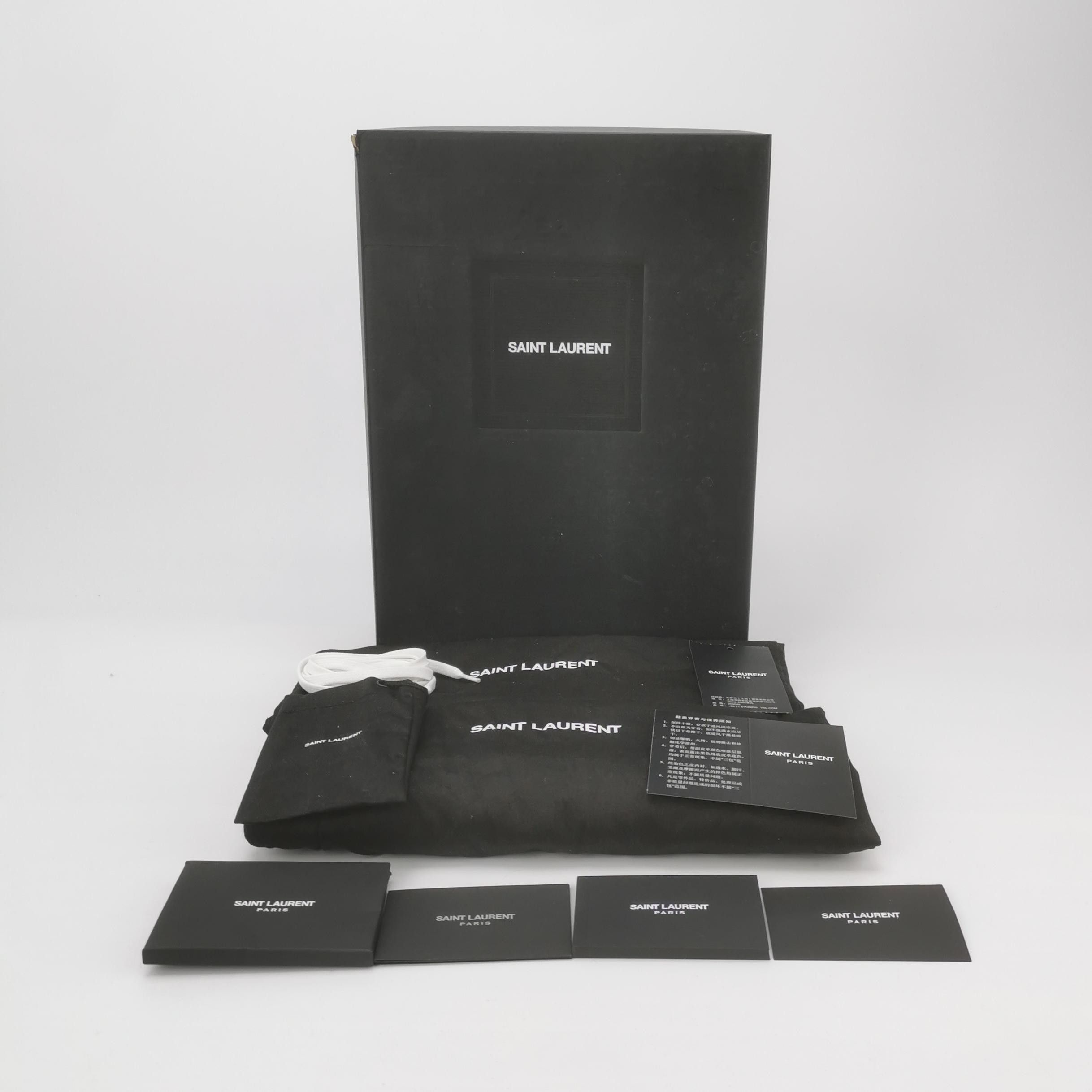 Saint Laurent Paris Saint Laurent Perforated Leather Sneakers Size 35.5 Size US 5.5 / IT 35.5 - 6 Thumbnail