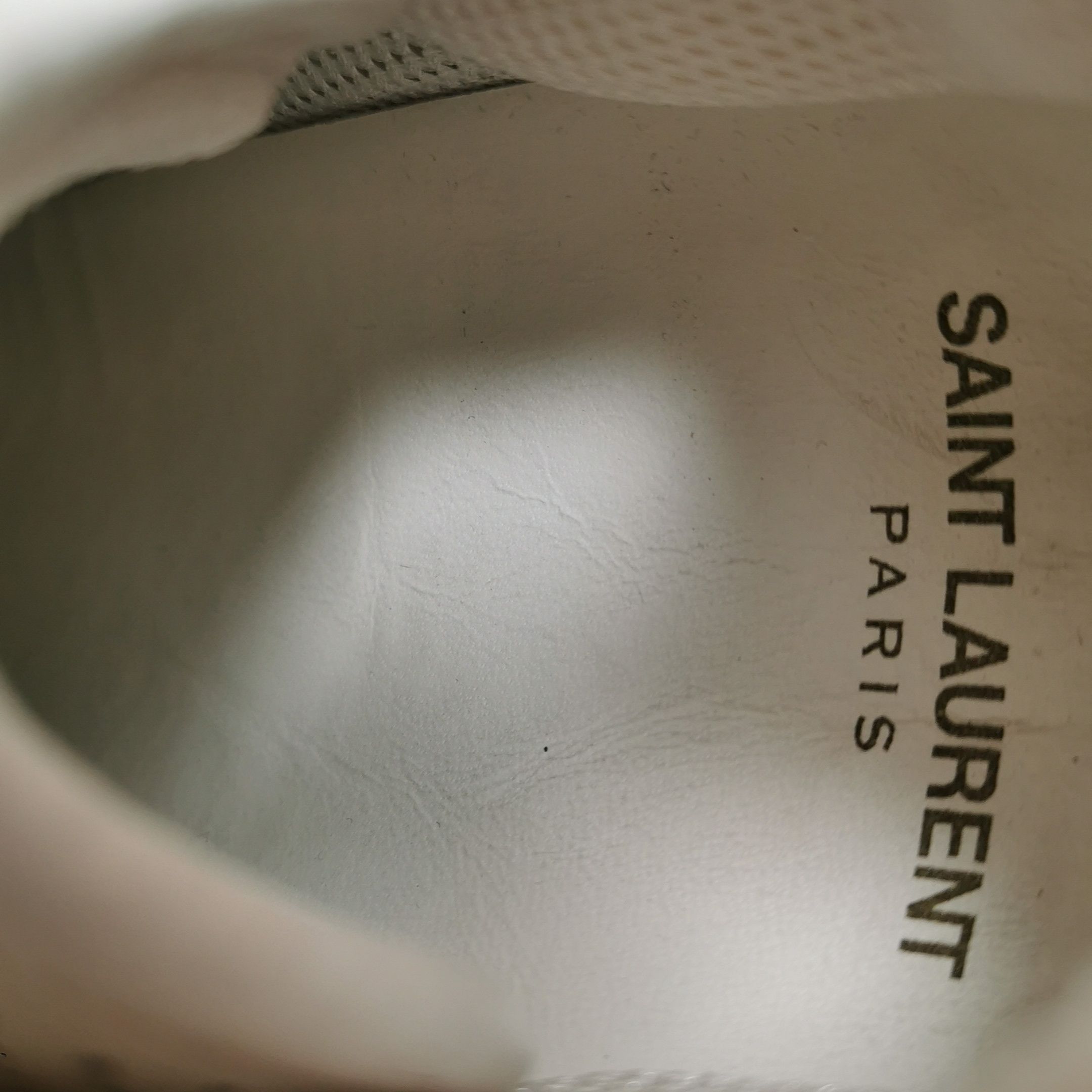 Saint Laurent Paris Saint Laurent Logo Strap Low-Top Sneakers White 37 Size US 7 / IT 37 - 13 Thumbnail