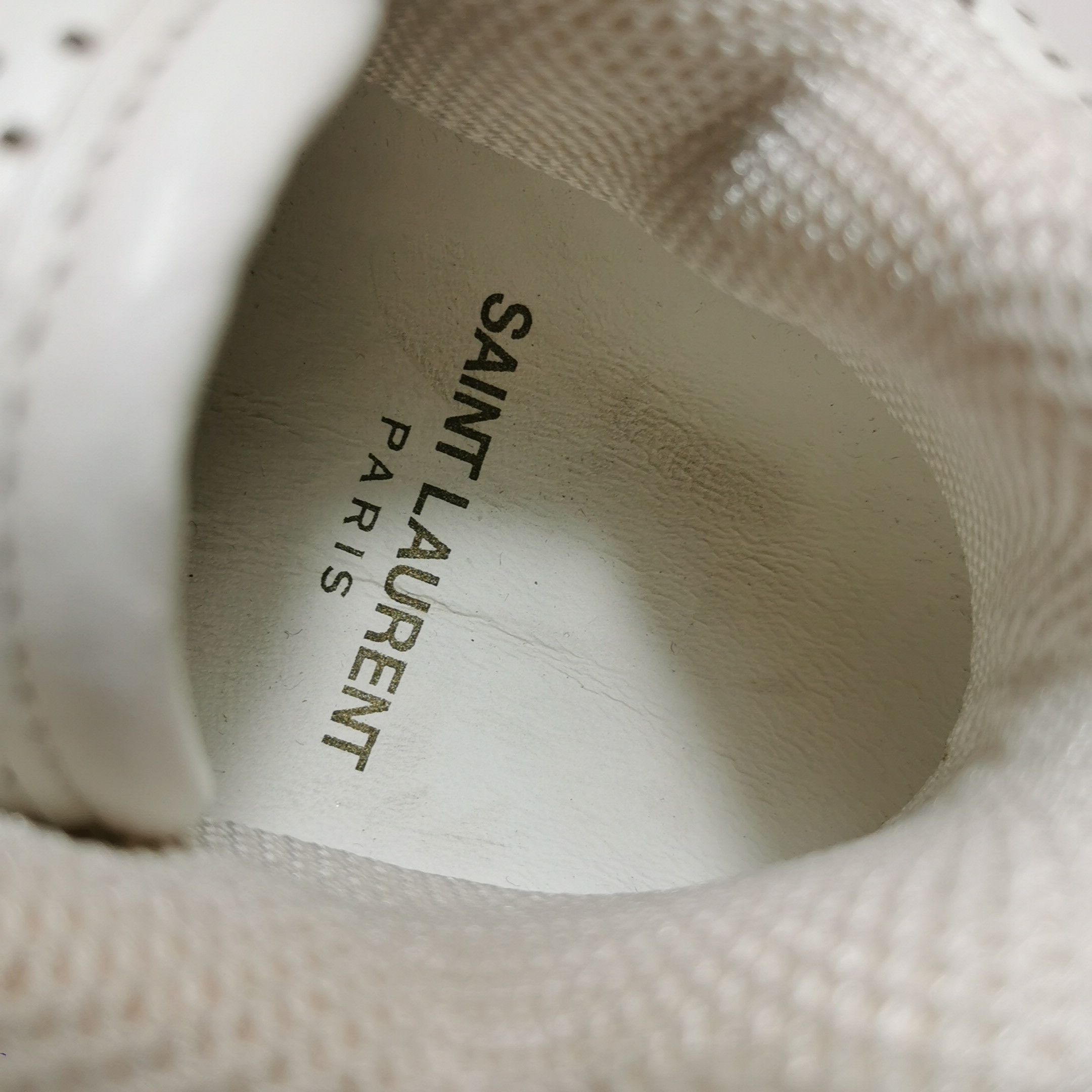 Saint Laurent Paris Saint Laurent Logo Strap Low-Top Sneakers White 37 Size US 7 / IT 37 - 15 Thumbnail