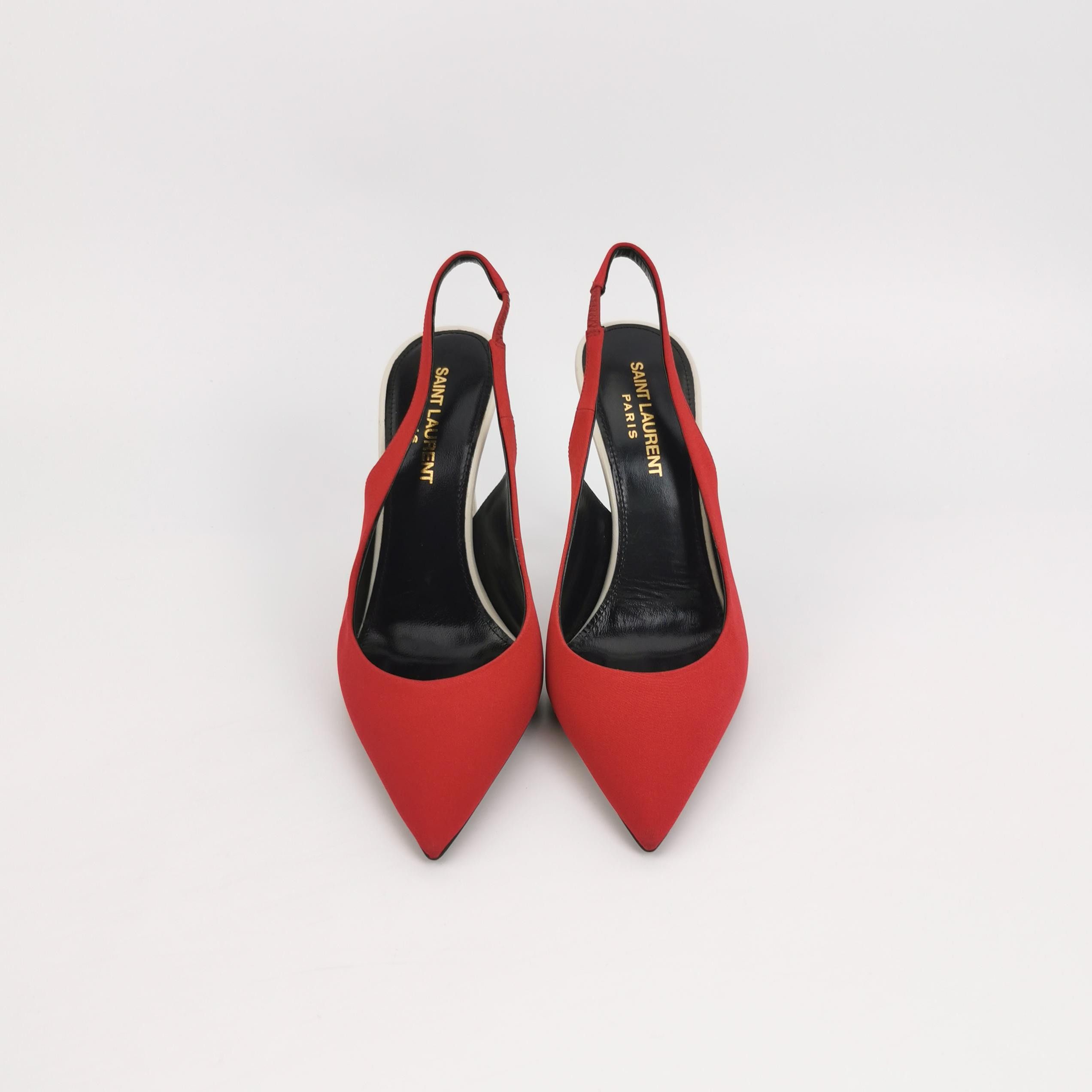 Saint Laurent Paris Saint Laurent Zoe Slingback Pumps Size 36.5 Size US 6.5 / IT 36.5 - 3 Thumbnail