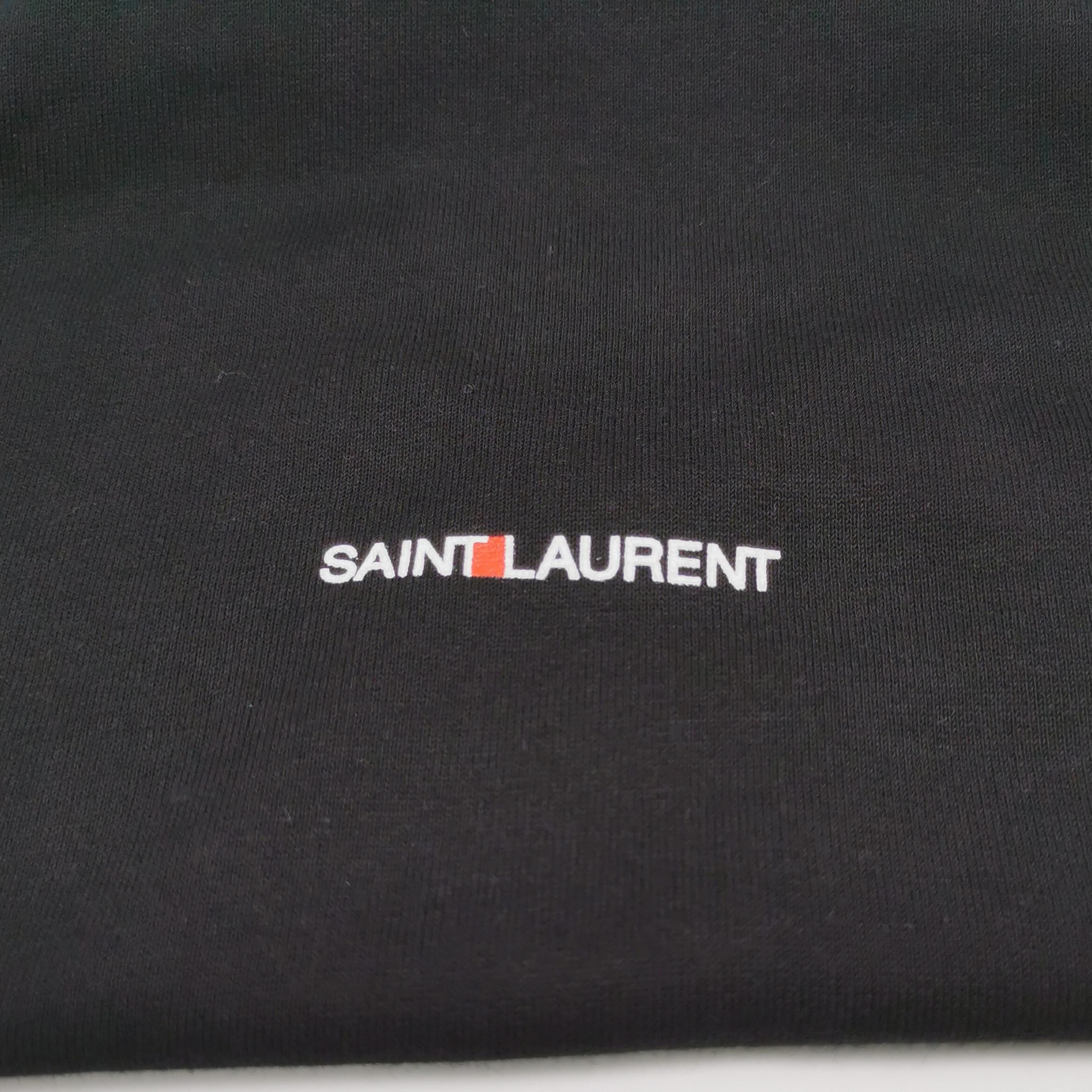 Saint Laurent Paris Saint Laurent Logo Hoodie Size L Size US L / EU 52-54 / 3 - 4 Thumbnail