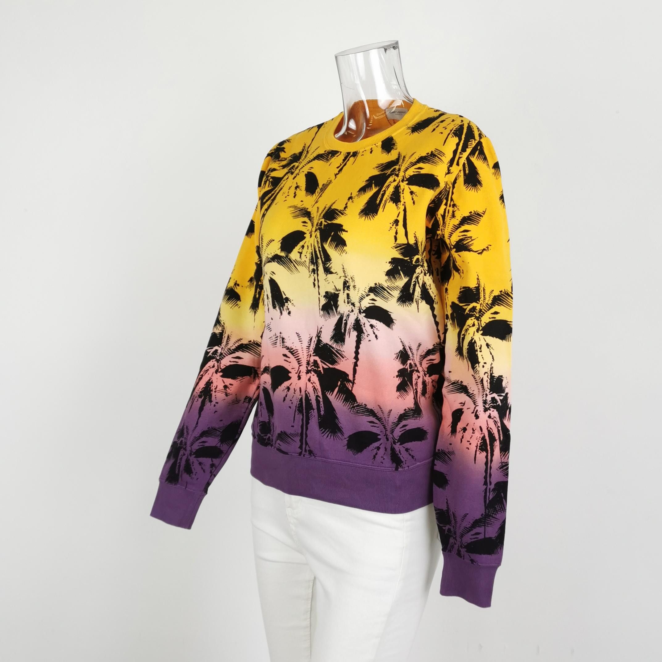 Saint Laurent Paris Saint Laurent Palm Print Sweatshirt Size XS Size US XS / EU 42 / 0 - 2 Thumbnail
