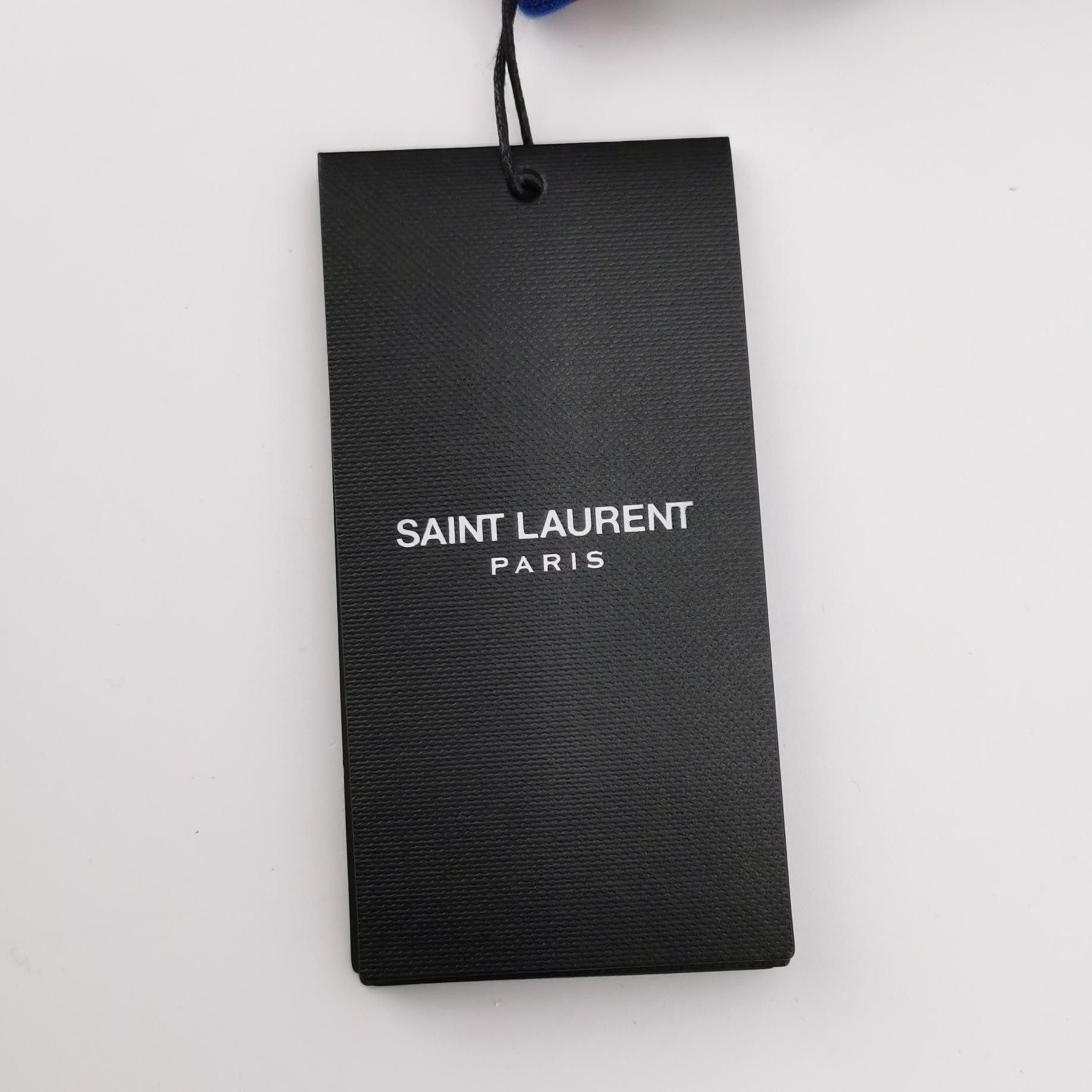 Saint Laurent Paris Saint Laurent Flocked Logo Knit Top Size S Size US S / EU 44-46 / 1 - 4 Thumbnail