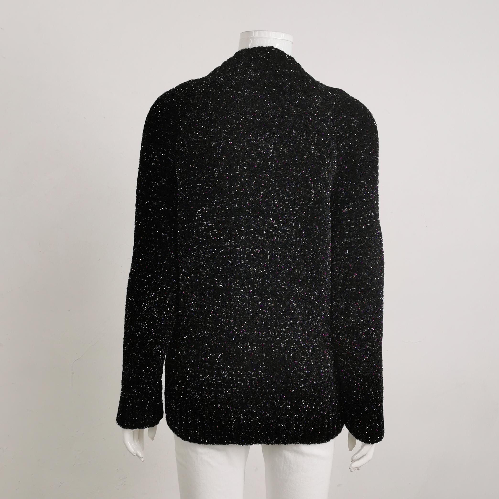 Saint Laurent Paris Saint Laurent Metallic Knit Jacket XS Size XS / US 0-2 / IT 36-38 - 2 Thumbnail