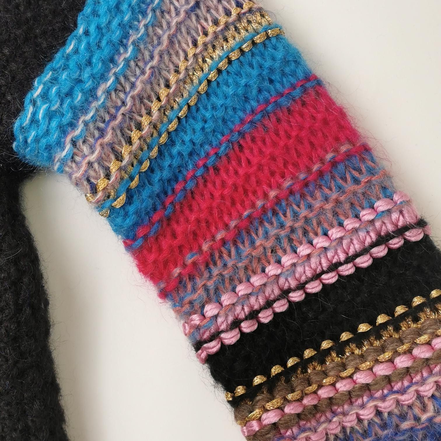 Saint Laurent Paris Saint Laurent Striped Mohair Cardigan Size XS Size XS / US 0-2 / IT 36-38 - 3 Thumbnail