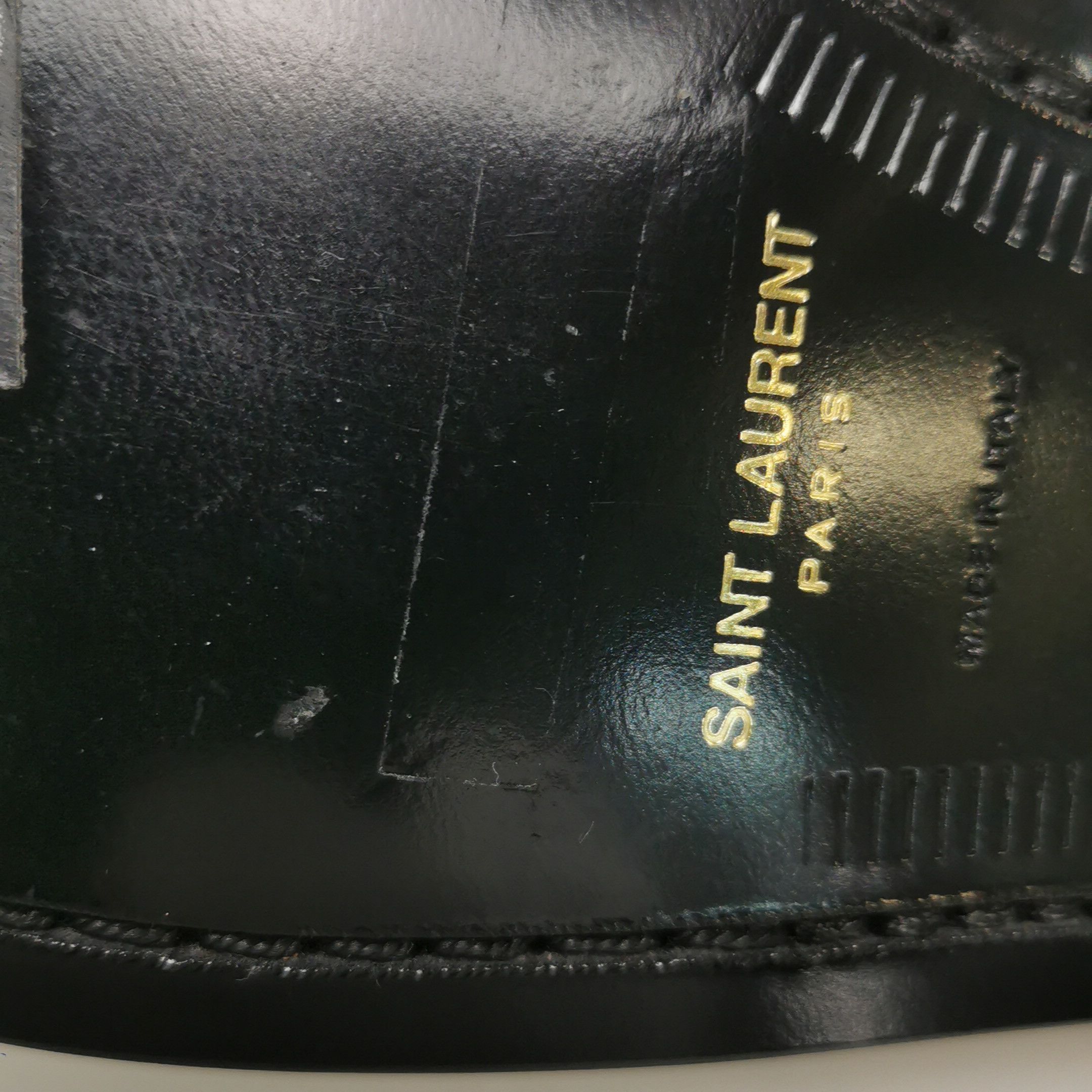 Saint Laurent Paris Saint Laurent YSL Logo Leather Loafers Size 36 Size US 6 / IT 36 - 11 Thumbnail