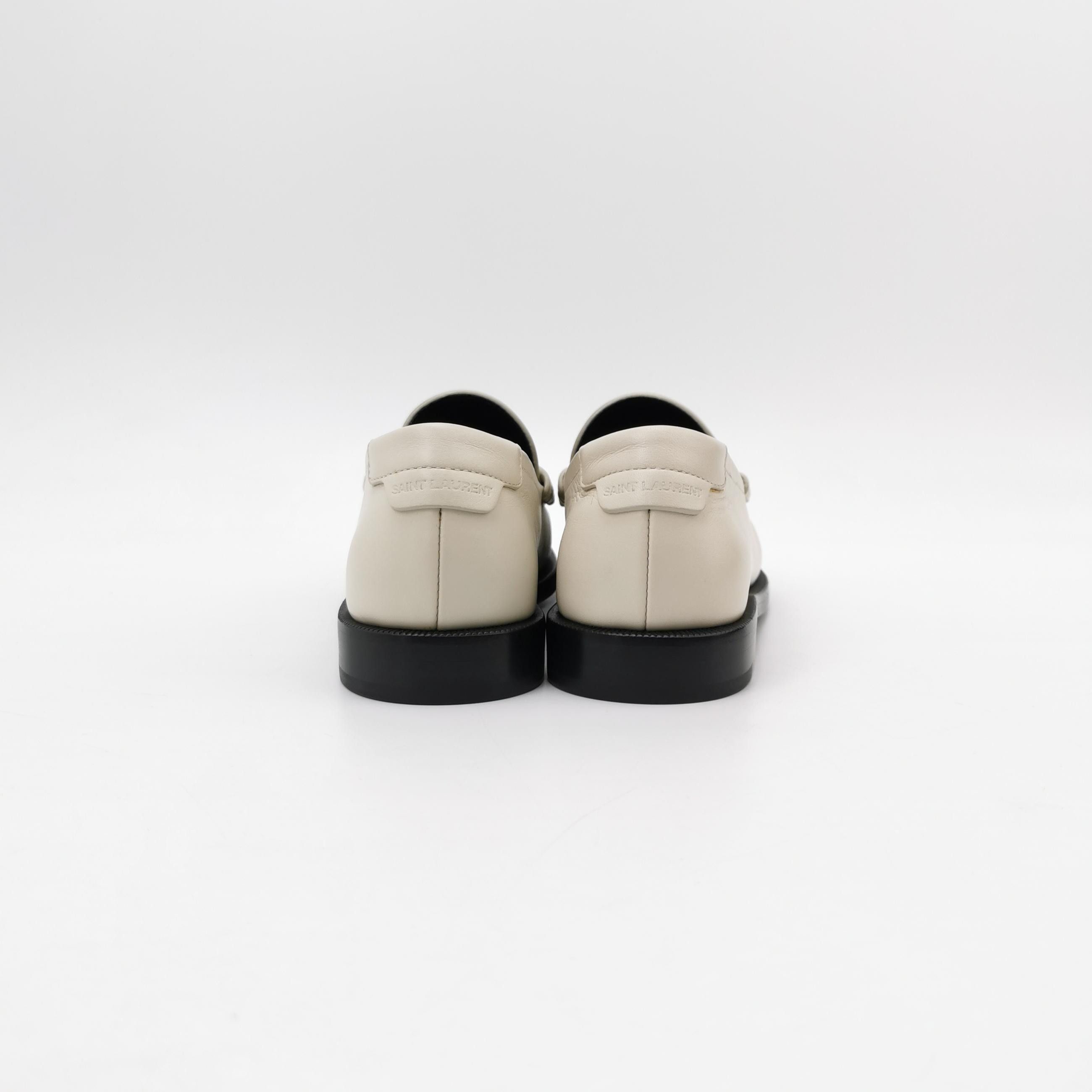 Saint Laurent Paris Saint Laurent YSL Logo Leather Loafers Size 36 Size US 6 / IT 36 - 4 Thumbnail
