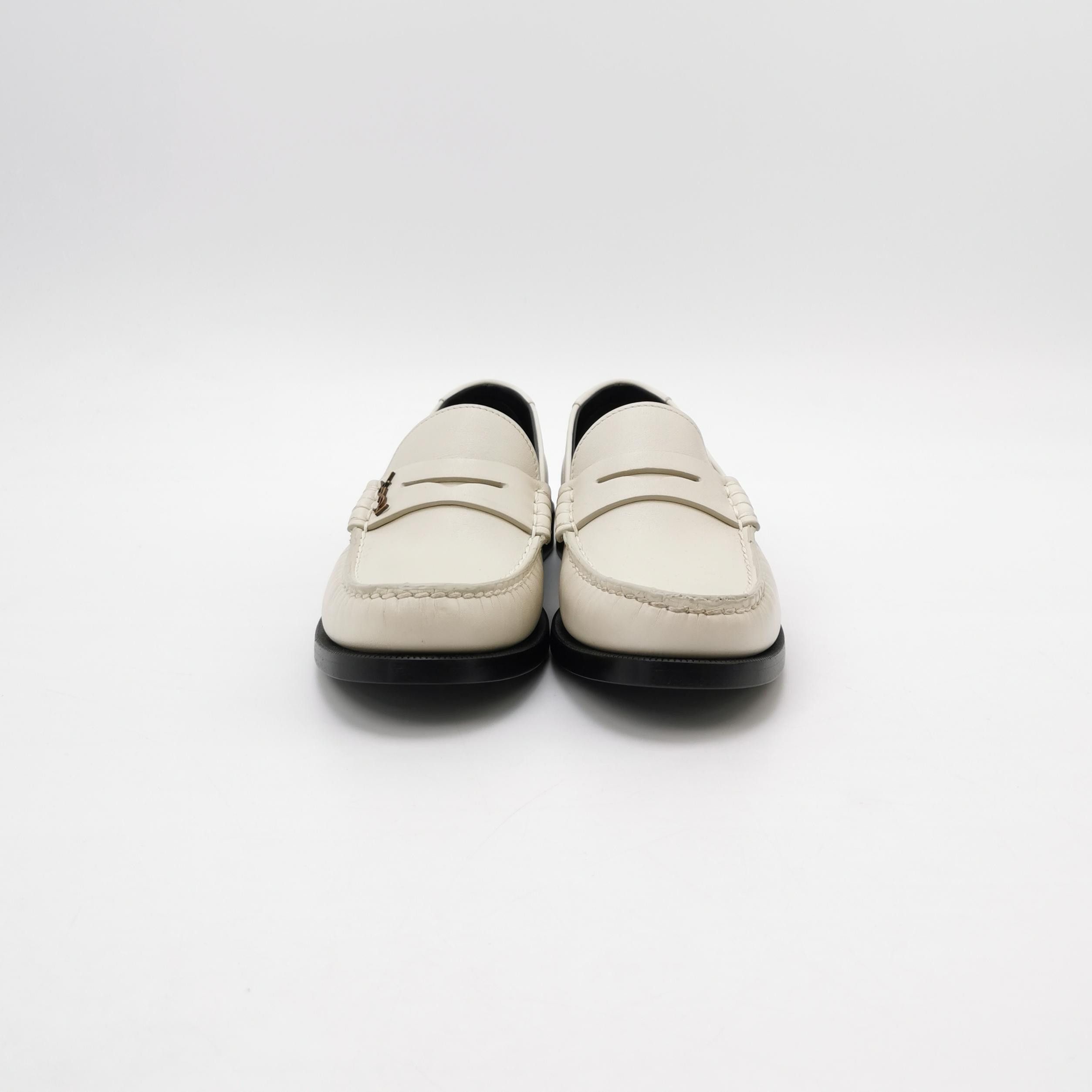 Saint Laurent Paris Saint Laurent YSL Logo Leather Loafers Size 36 Size US 6 / IT 36 - 3 Thumbnail