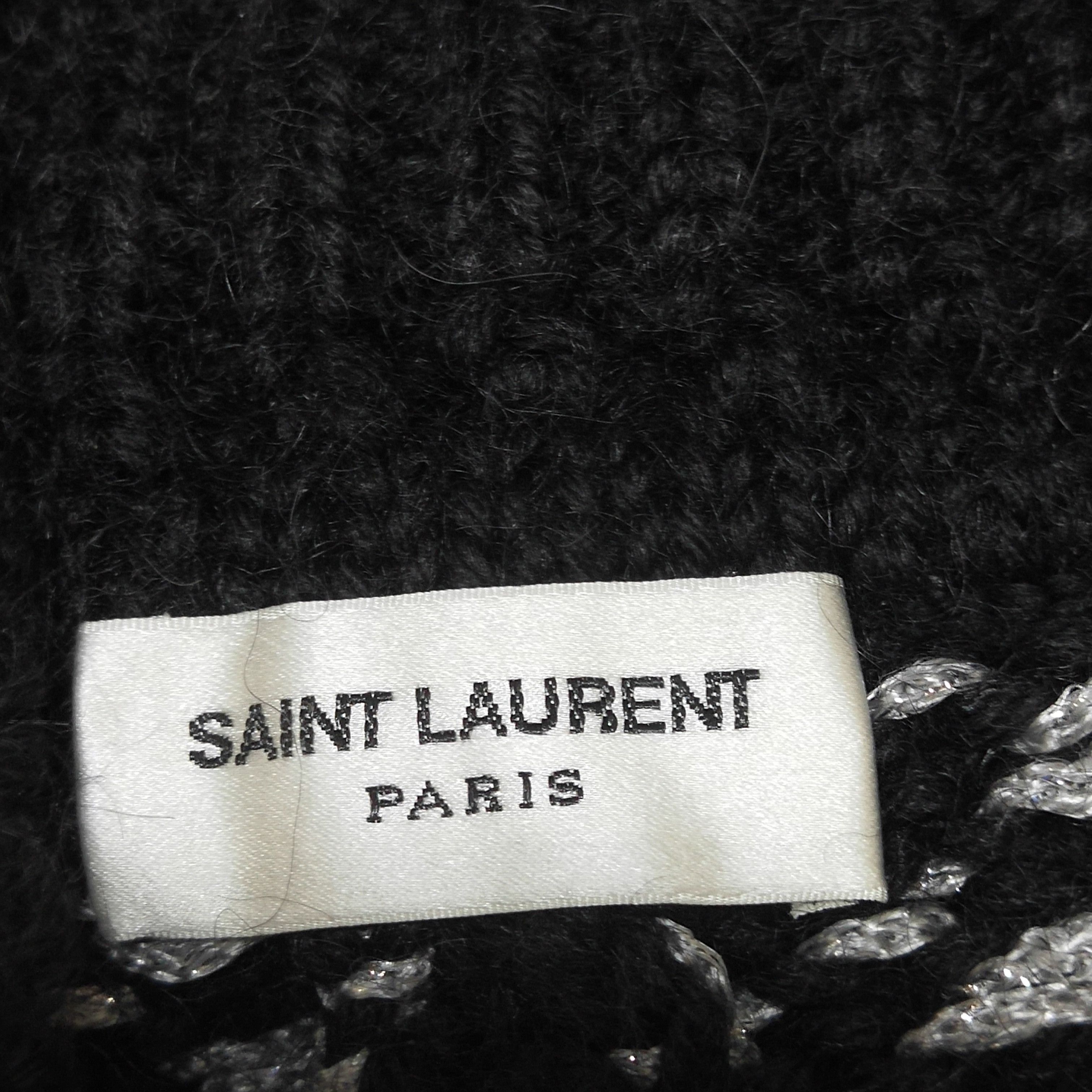 Saint Laurent Paris Saint Laurent Alpaca Blend Poncho Sweater Size S Size S / US 4 / IT 40 - 4 Thumbnail